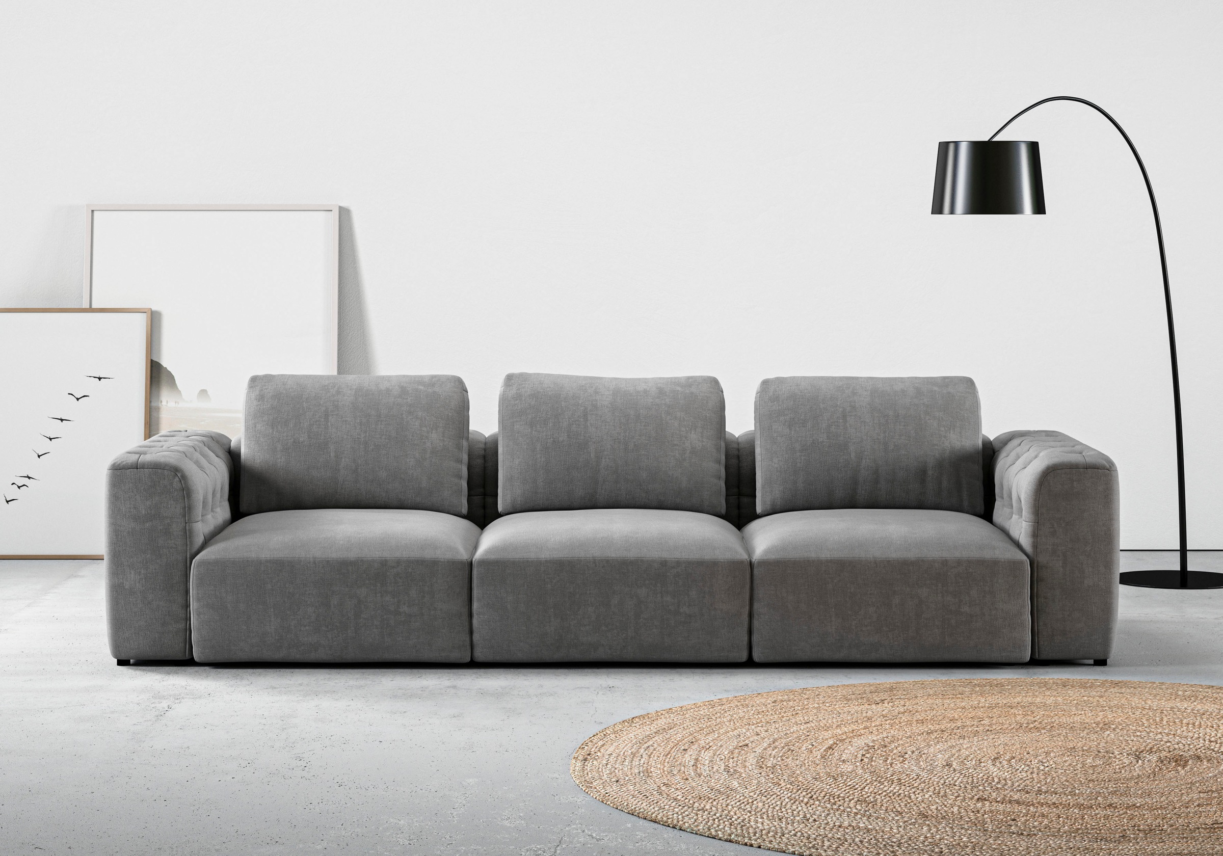 RAUM.ID 3-Sitzer »Cushid«, Modulsofa, bestehend aus 3 Teilen, Breite 300 cm