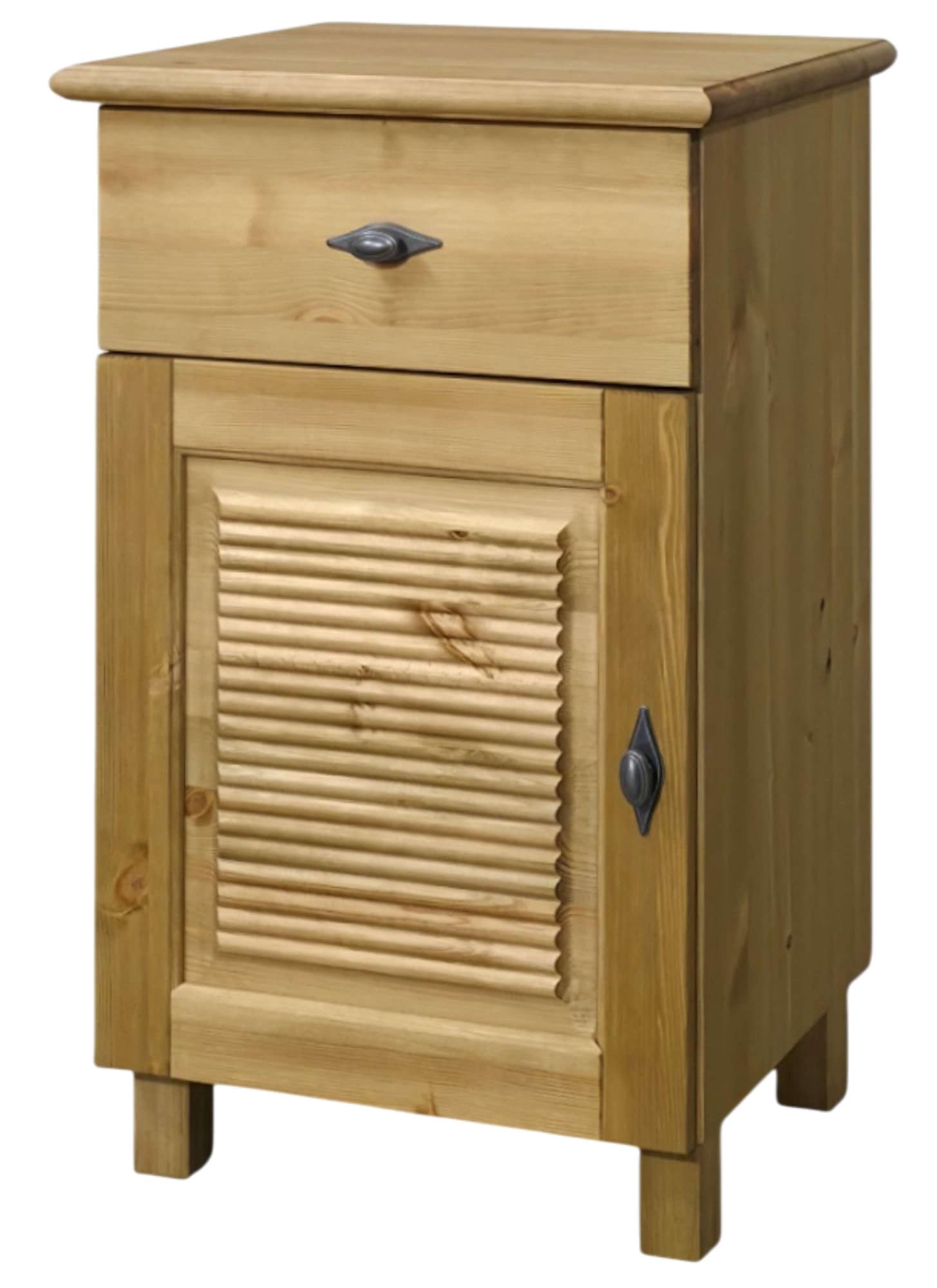 OTTO home Unterschrank "Rauna" aus massiver Kiefer, Breite 44 cm, Rillenoptik, made in EU