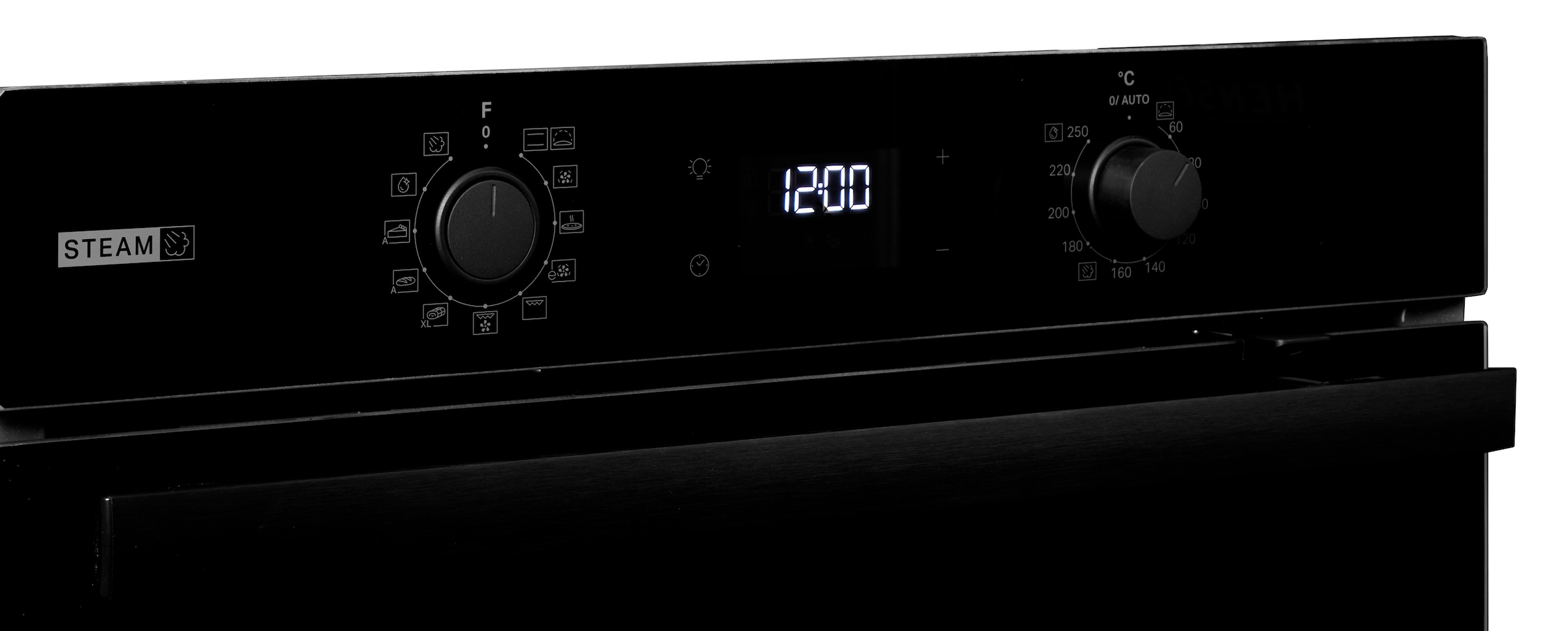 BAUKNECHT Backofen-Set »BAKO 760 Steam BL« mit 1-fach-Teleskopauszug Set, 2 Stk. tlg. GentleSteam - für ein saftiges Inneres und ein knuspriges Äußeres