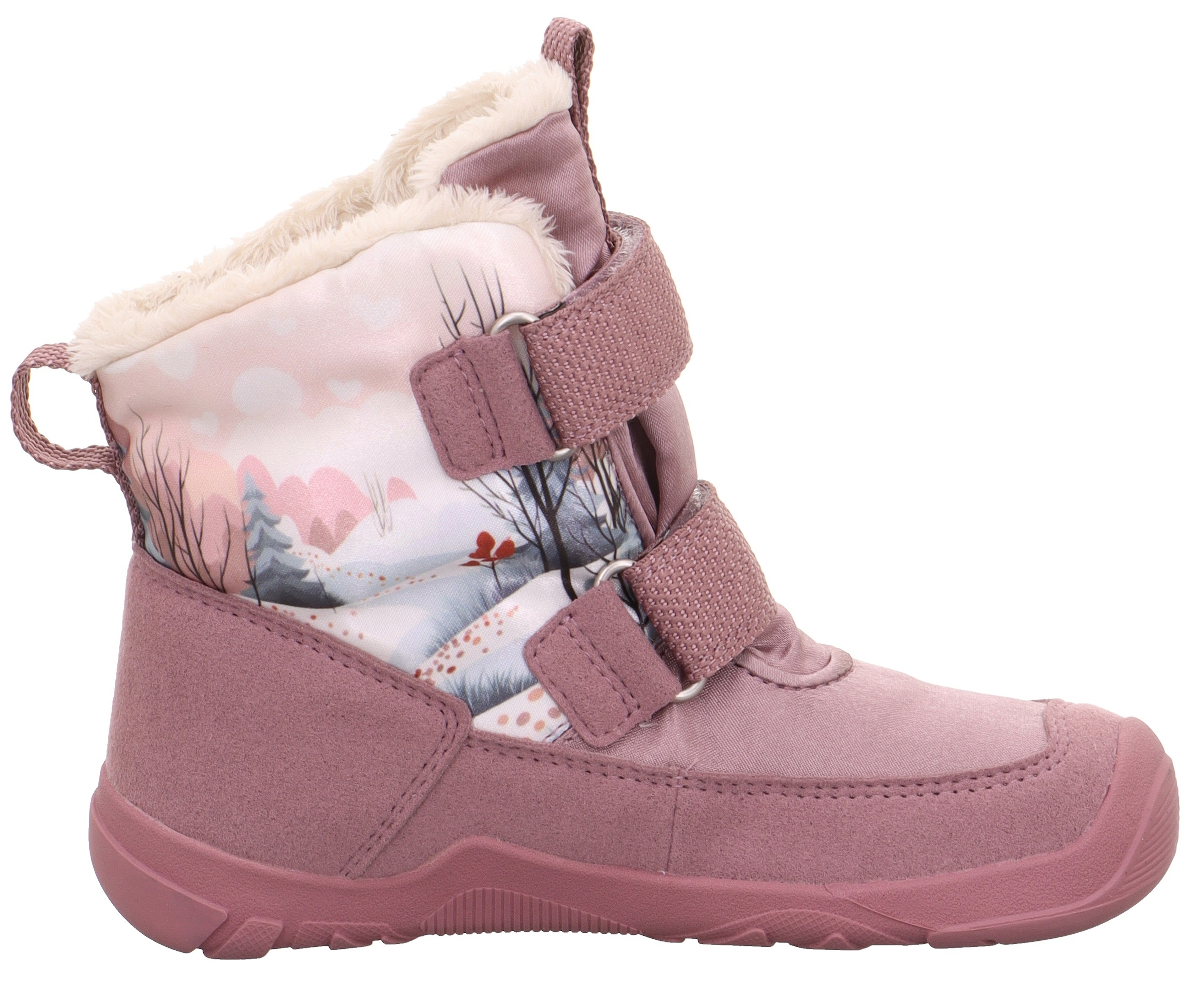 Superfit Winterstiefel »TRACE WMS: mittel«, Barfußschuh, Klettstiefel, Winterschuh mit Digital Druck