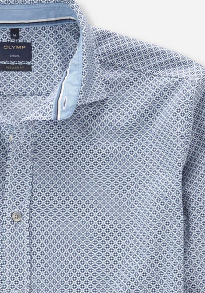 OLYMP Langarmhemd »Casual« modisch gemustert