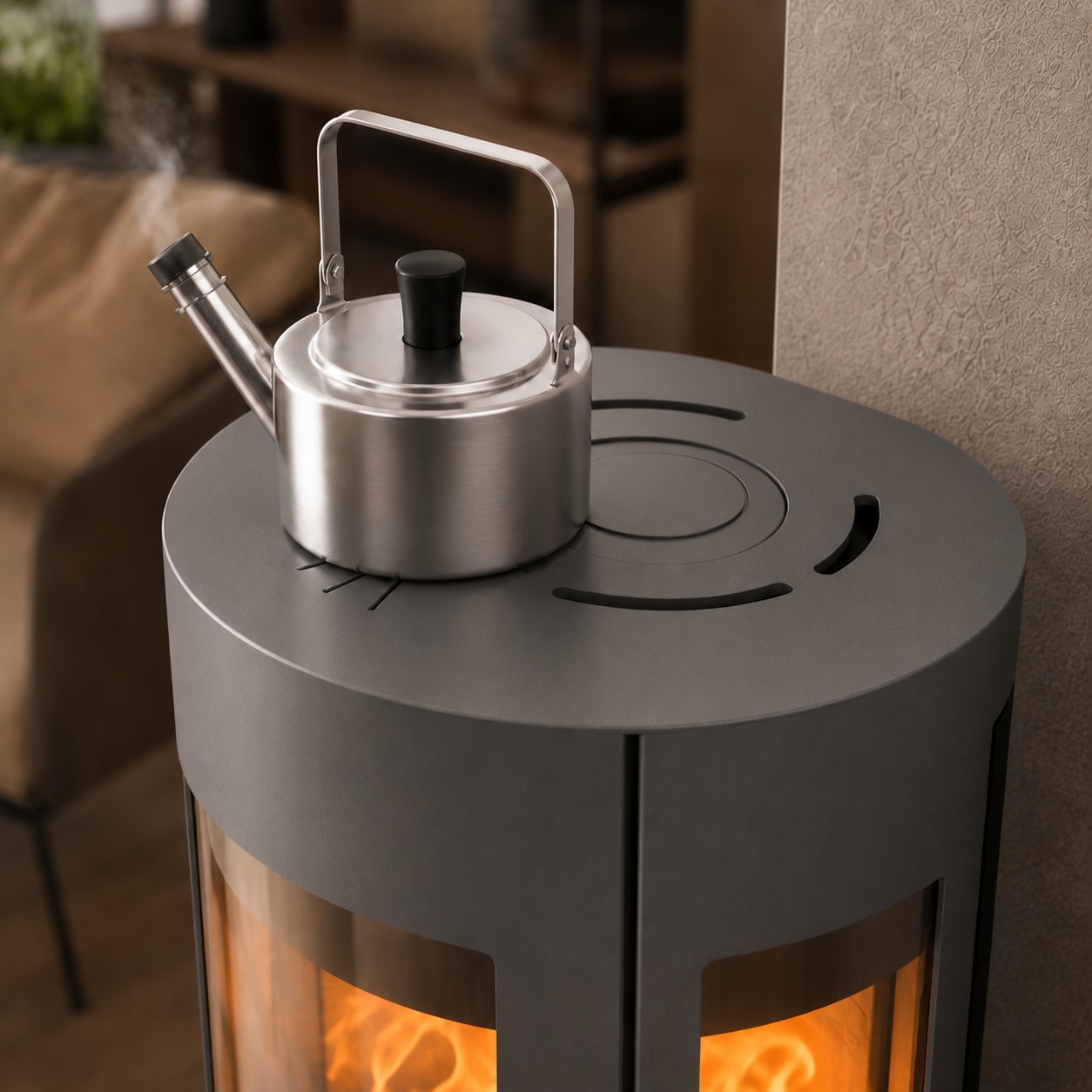 Haas + Sohn Kaminofen »VITUS.l MOONLIGHT« maximalen Raumheizvermögen von 183 m³