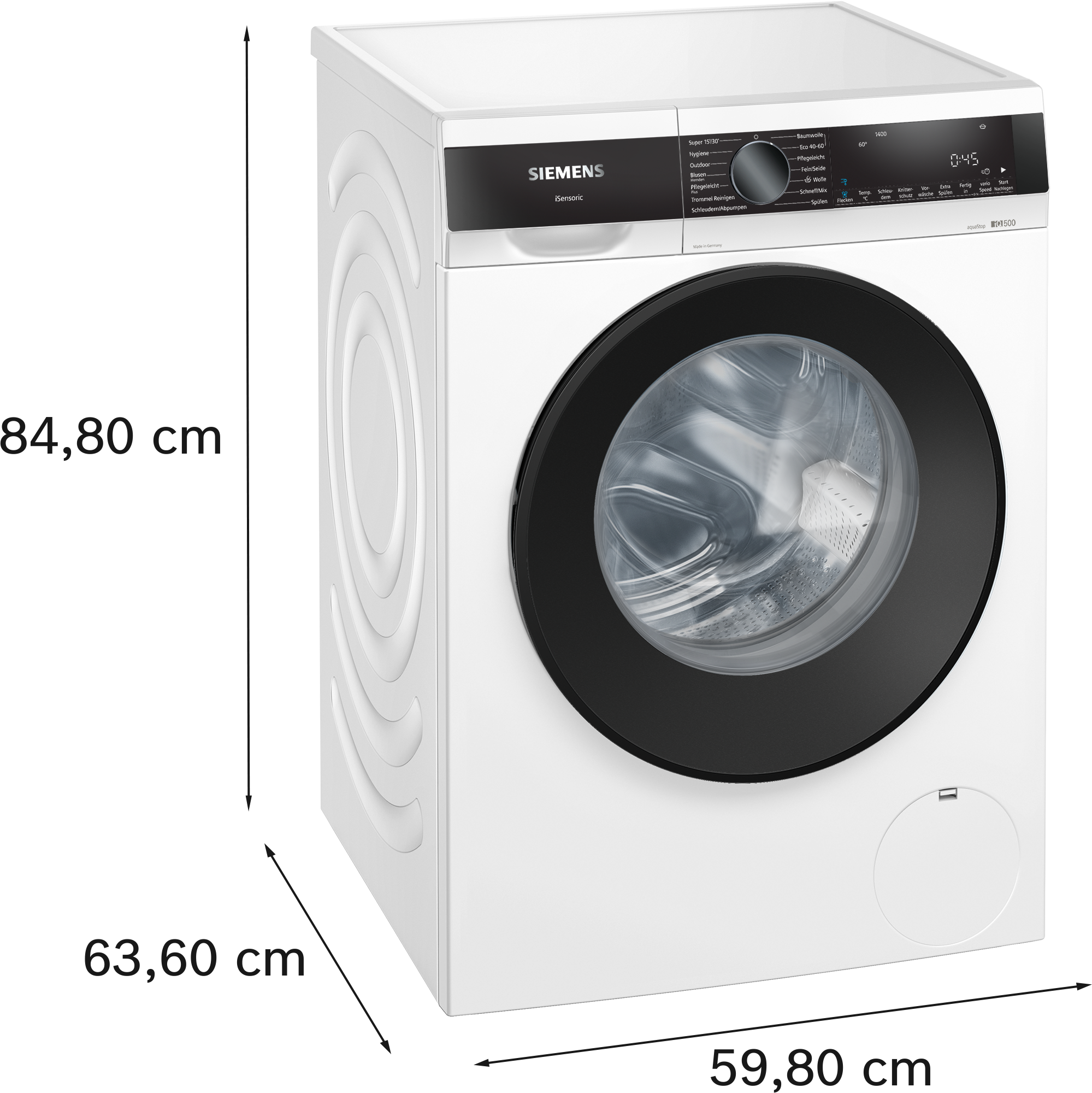 SIEMENS Waschmaschine iQ500 »WG44G2140«, 9 kg, 1400 U/min