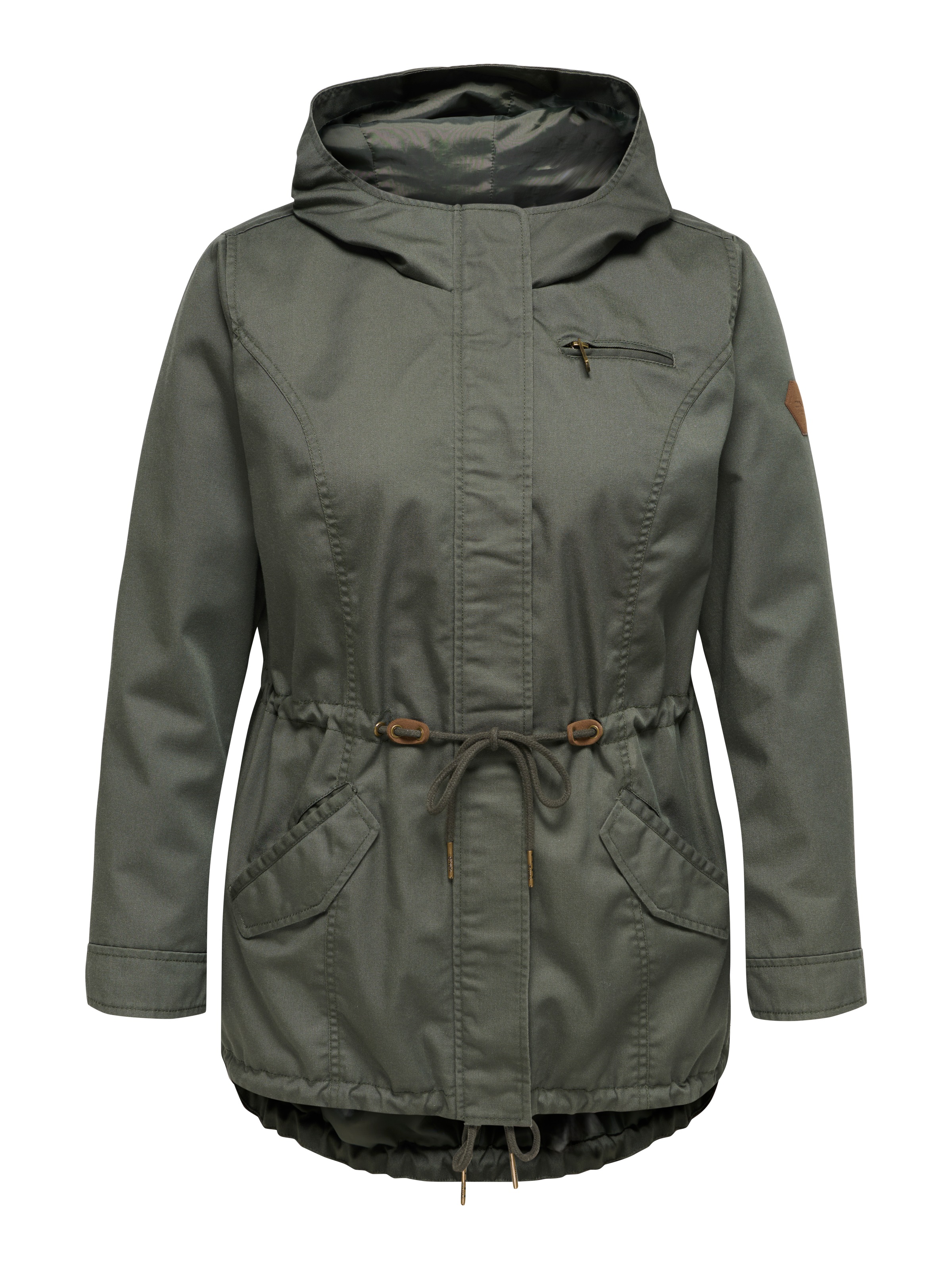 ONLY CARMAKOMA Parka »CARLORCA SPRING CANVAS PARKA OTW NOOS« mit Kapuze