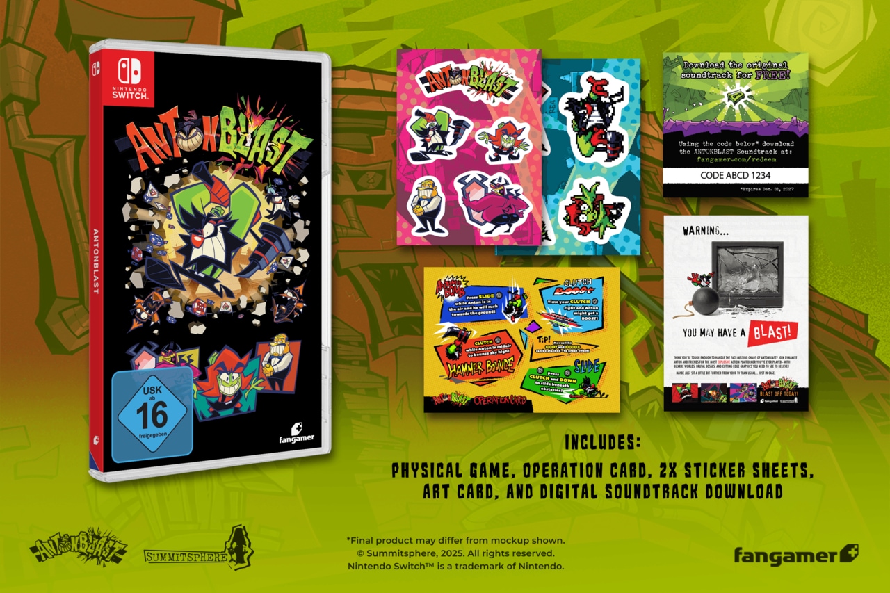 Fangamer Spielesoftware »Antonblast« Nintendo Switch