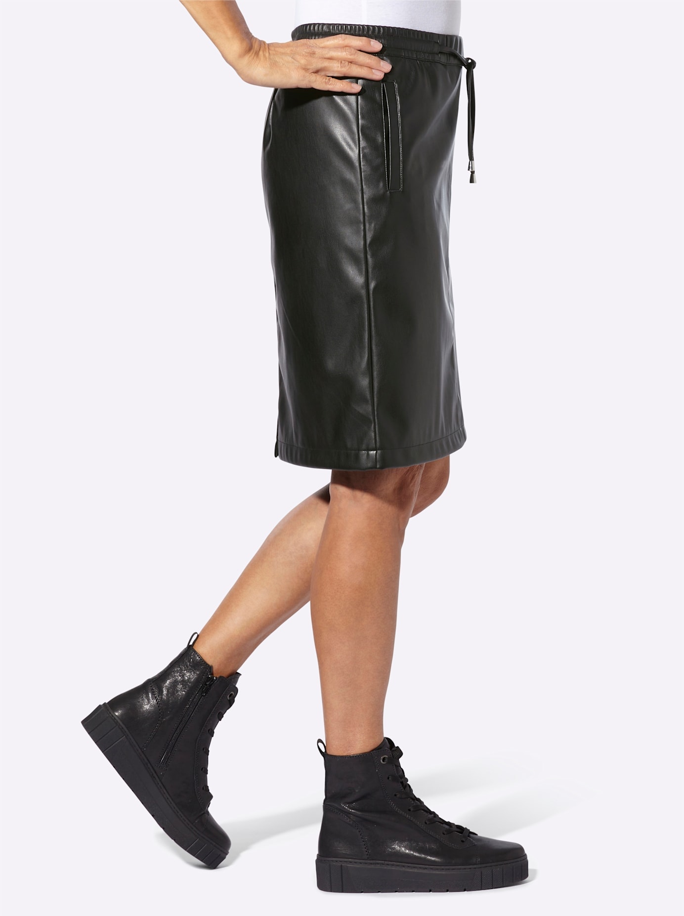 Inspirationen Lederimitatrock