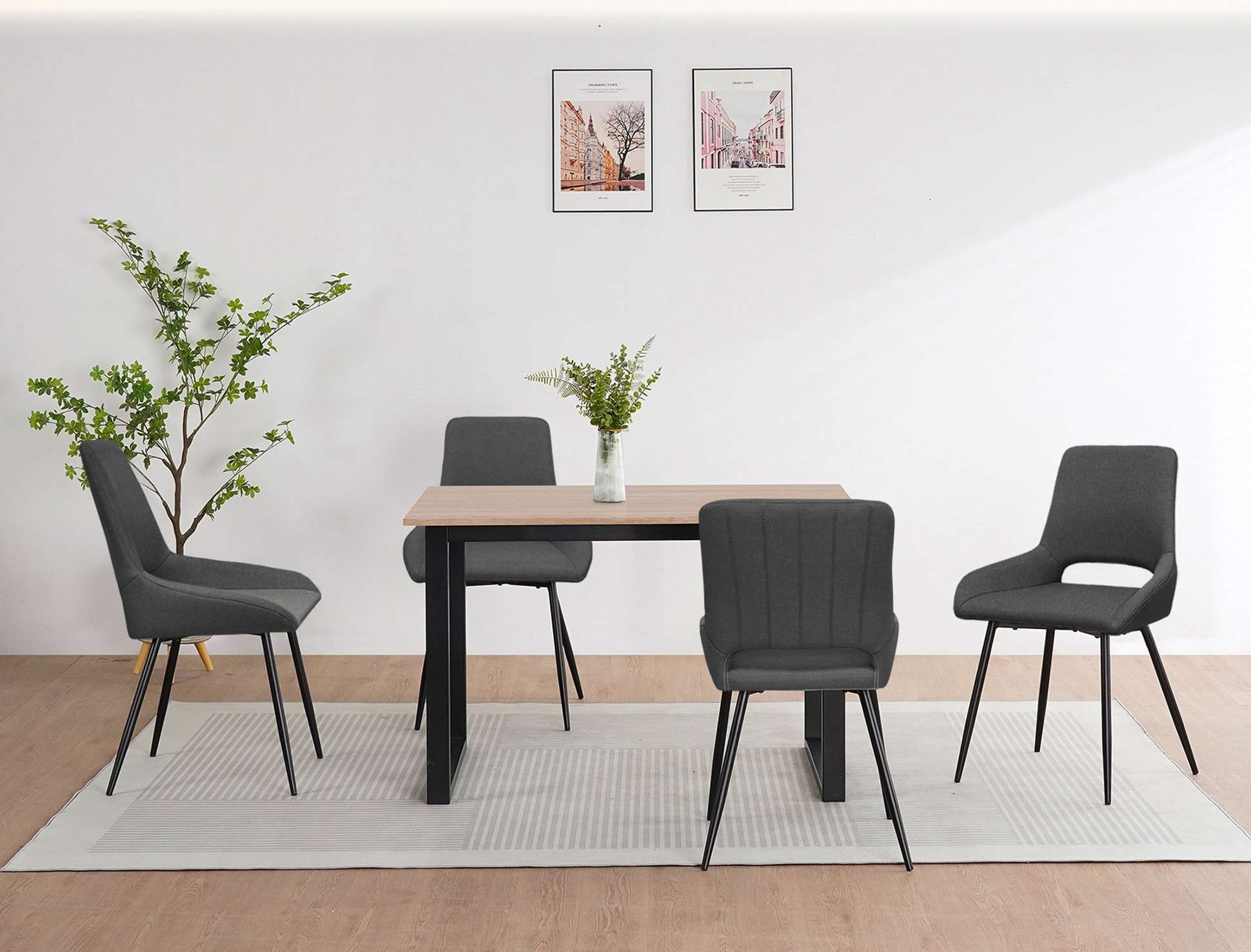 OTTO home Esszimmerstuhl »Derrek« (Set) im 2 er Set mit gepolsterter  Rückenlehne