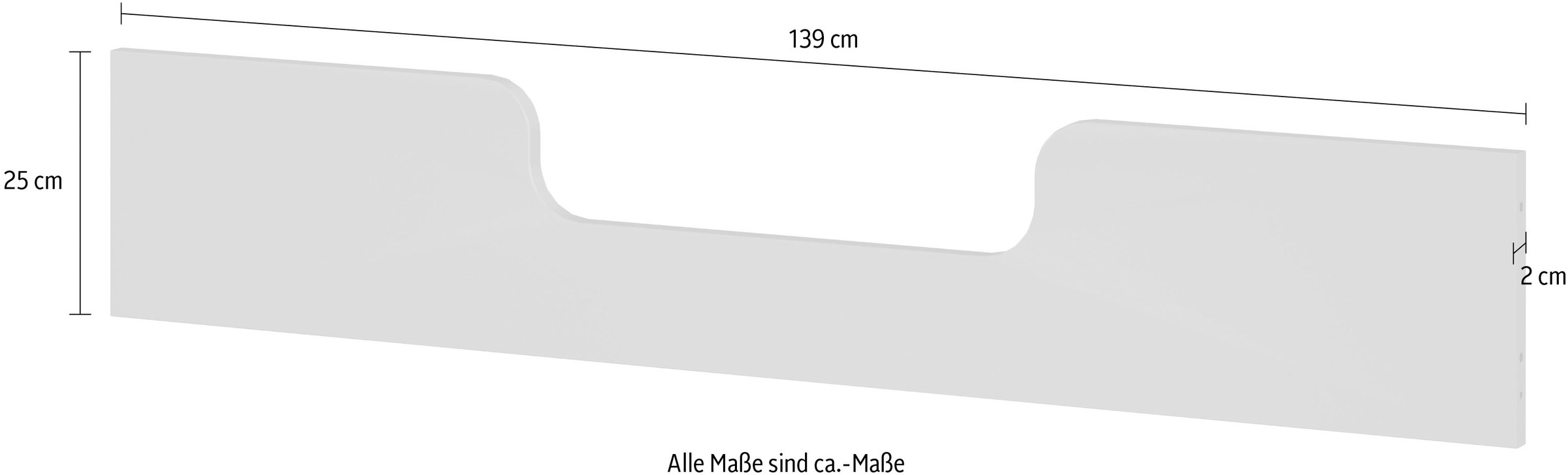 GERMANIA Umbauseiten »Tomino«, (1 St.), Hohe Umbauseite für Kinderbett, Kindersofa mit Rausfallschutz