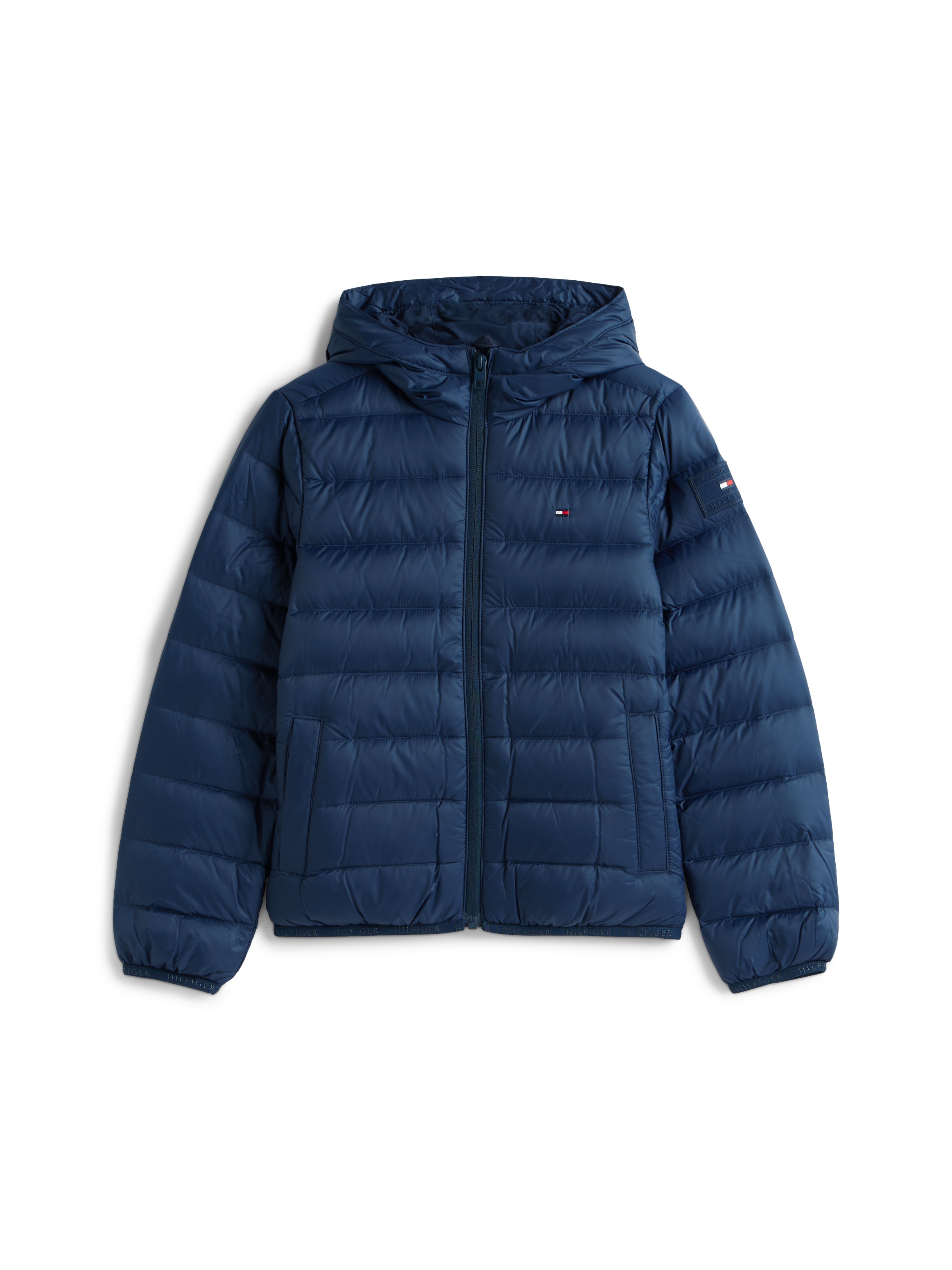 Tommy Hilfiger Steppjacke »U LIGHT DOWN HOODED JACKET«, mit Kapuze, Kinder bis 16 Jahre