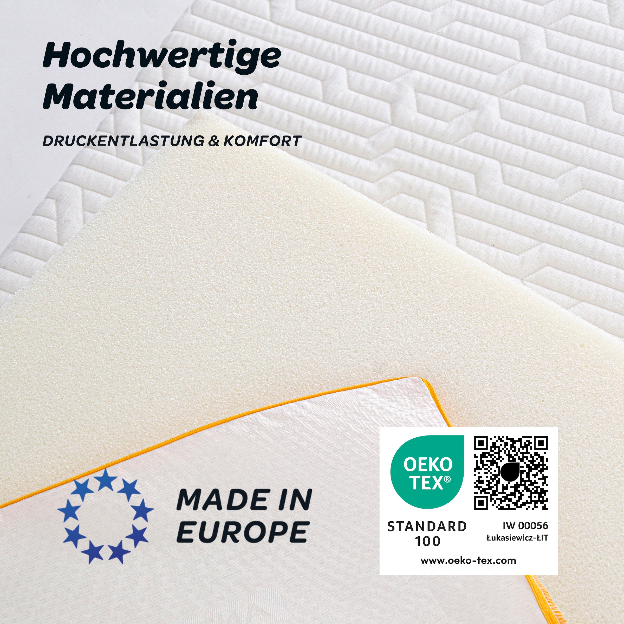 Dunlopillo Topper »Elements, Premium Viscotopper 90x200 & 140x200 cm« Matratzentopper Made in EU Geeignet für Boxspringbetten