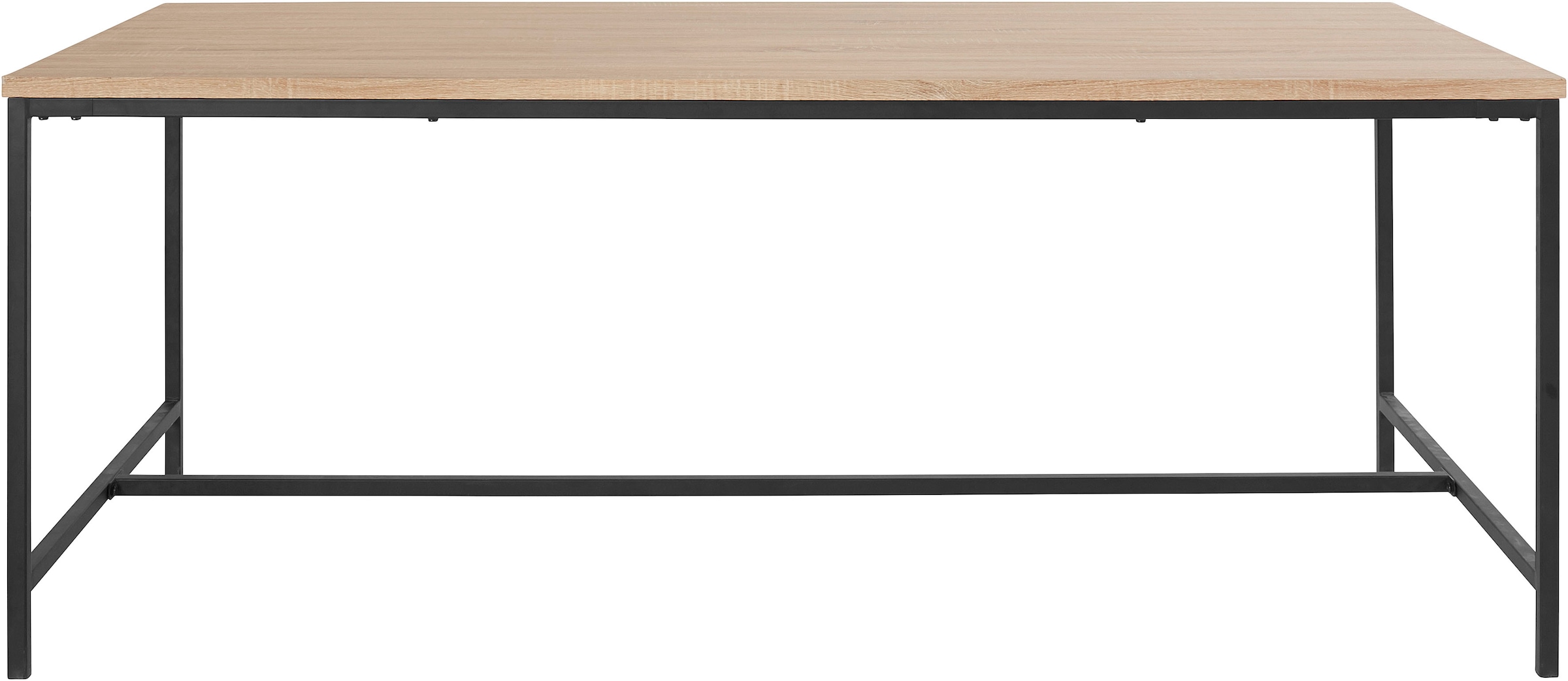 OTTO home Esstisch "Vadum" 1 Stk. tlg. mit Tischplatte in einer Holzoptik und fühlbare Struktur, Höhe 76 cm