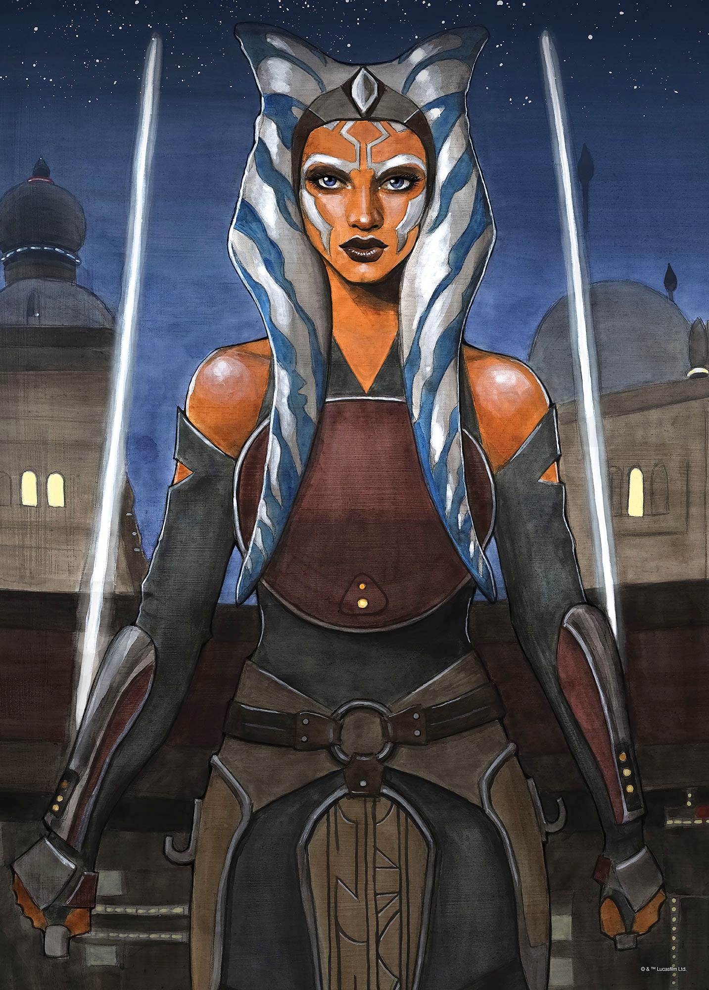 Komar Wandbild »Star Wars Ahsoka«, Disney, (Set, 1 St.), 50 x 70 cm (Breite x Höhe) - Kinderzimmer, Dekoration