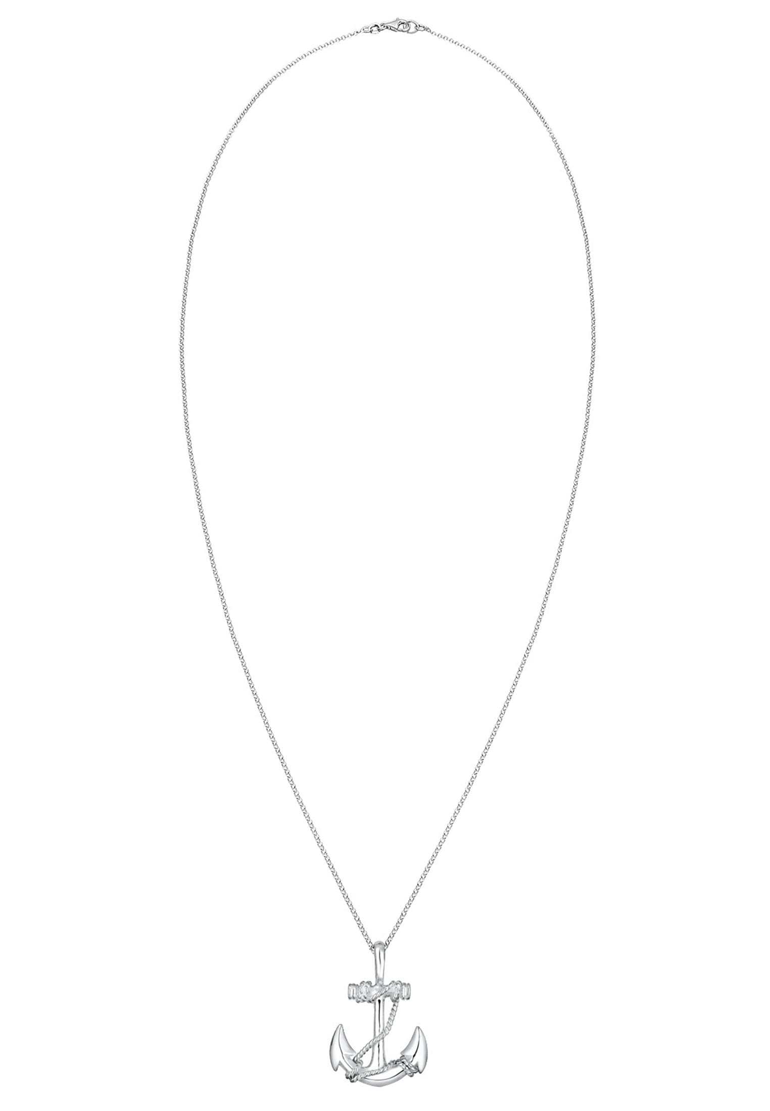 Kuzzoi Kette mit Anhänger »Halskette Maritim Anker Anhänger 925 Sterling Silber«