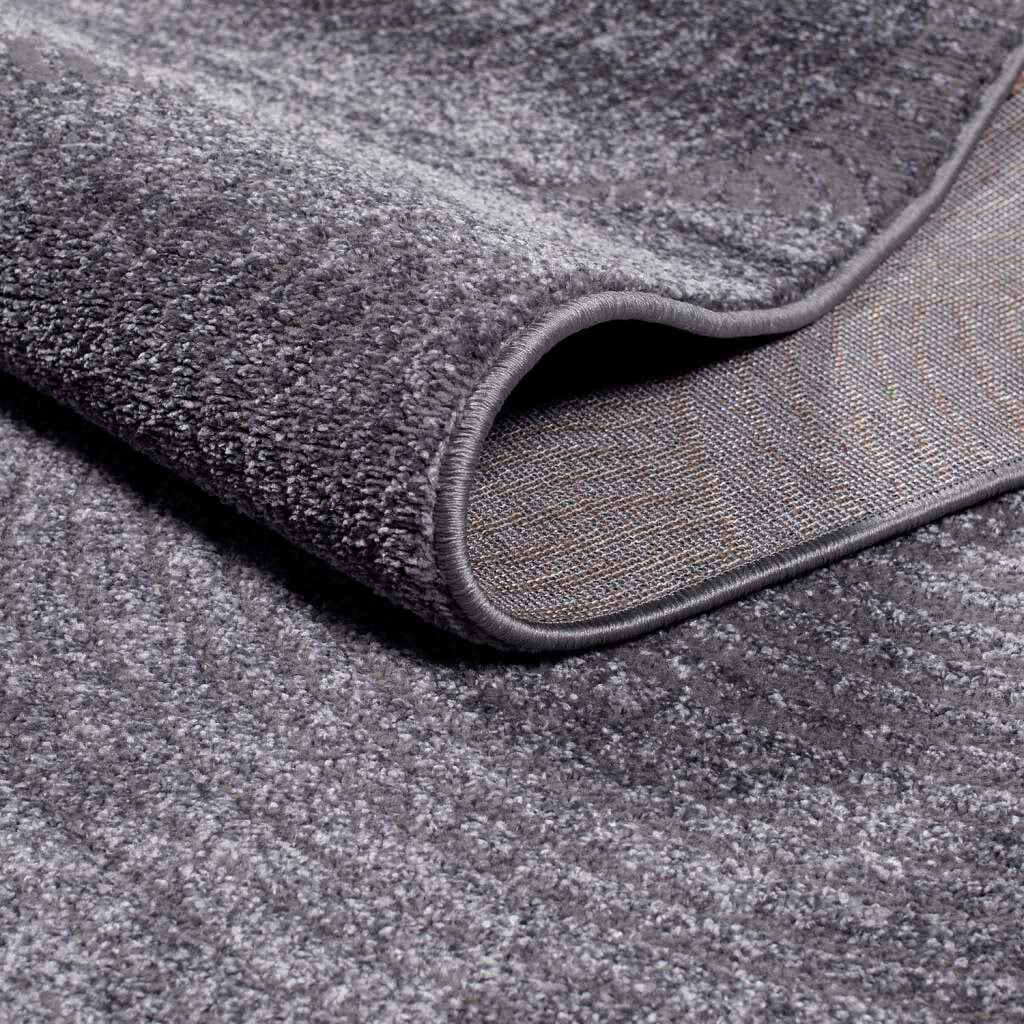 Carpet City Teppich »Friseé-Teppich FANCY 647« rechteckig 12 mm Höhe Läufer, Kurzflor,3D-Optik,Kreisförmiges Muster, Wohnzimmer