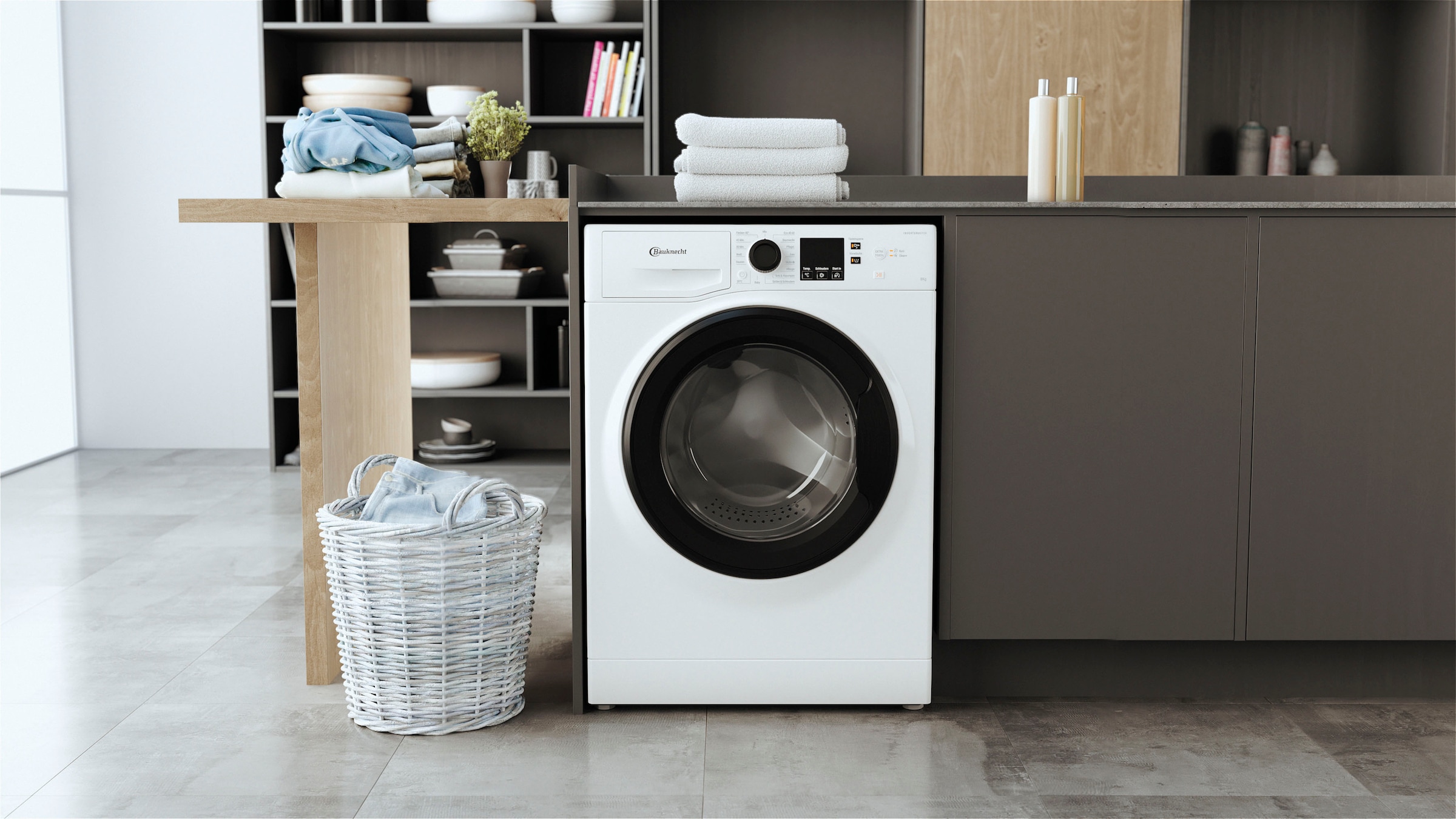 BAUKNECHT Waschmaschine »Super Eco Jahre Eco U/min, 3 Garantie Jahren A«, 1400 Super Herstellergarantie mit 845 A, 4 8 845 kg, XXL