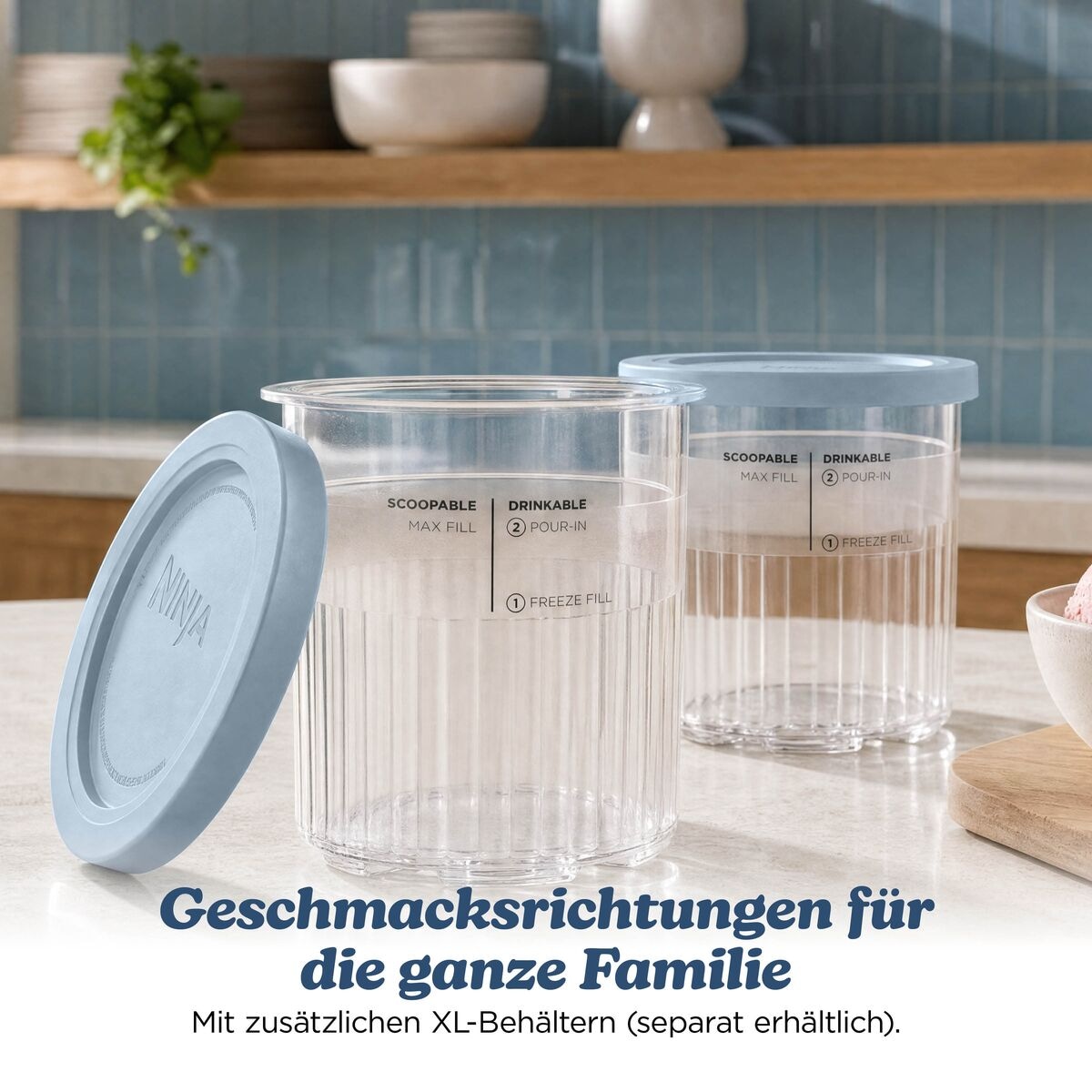 NINJA Eismaschine »Ninja CREAMi XL 11-in-1 Ice Cream Maker  Navy« 1,42 l 800 W