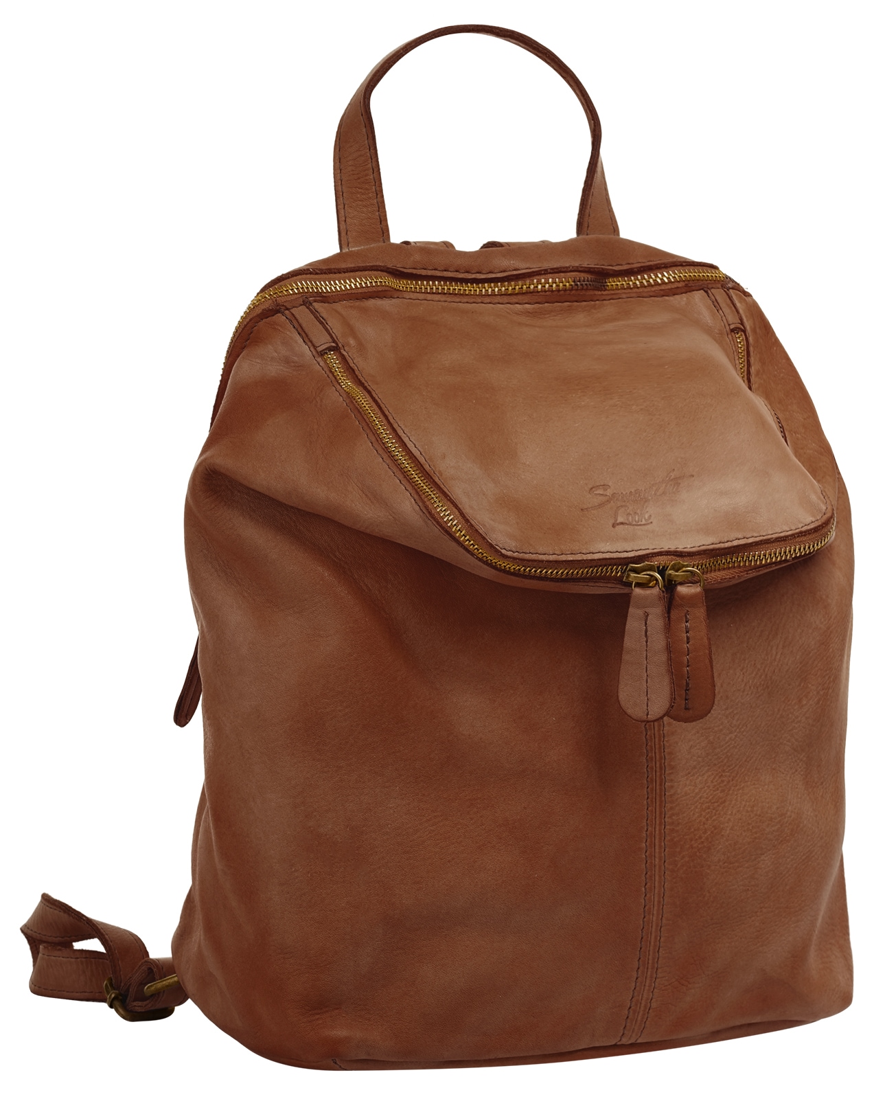 Samantha Look Cityrucksack, echt Leder, Made in Italy