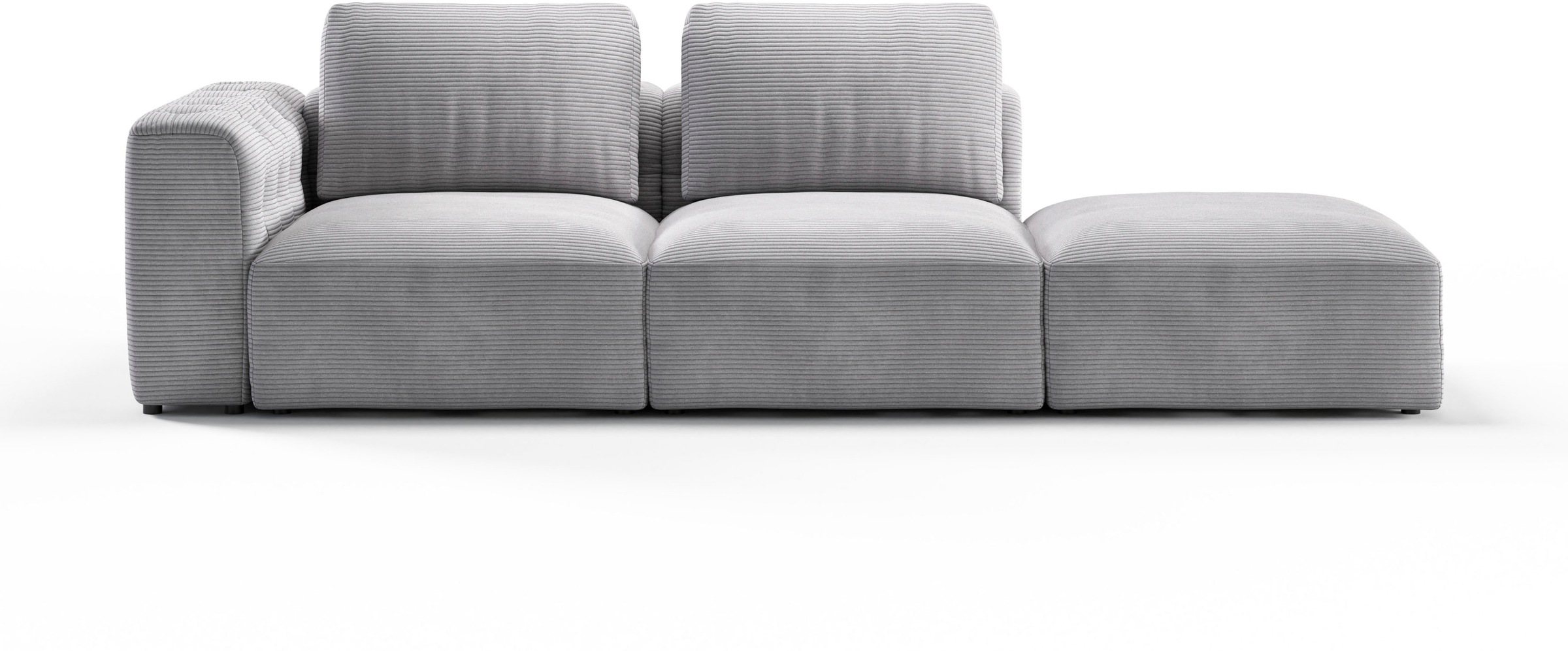 RAUM.ID Chaiselongue »Cushid«, Modul-Sofa, bestehend aus 2-Sitzer und Hocker