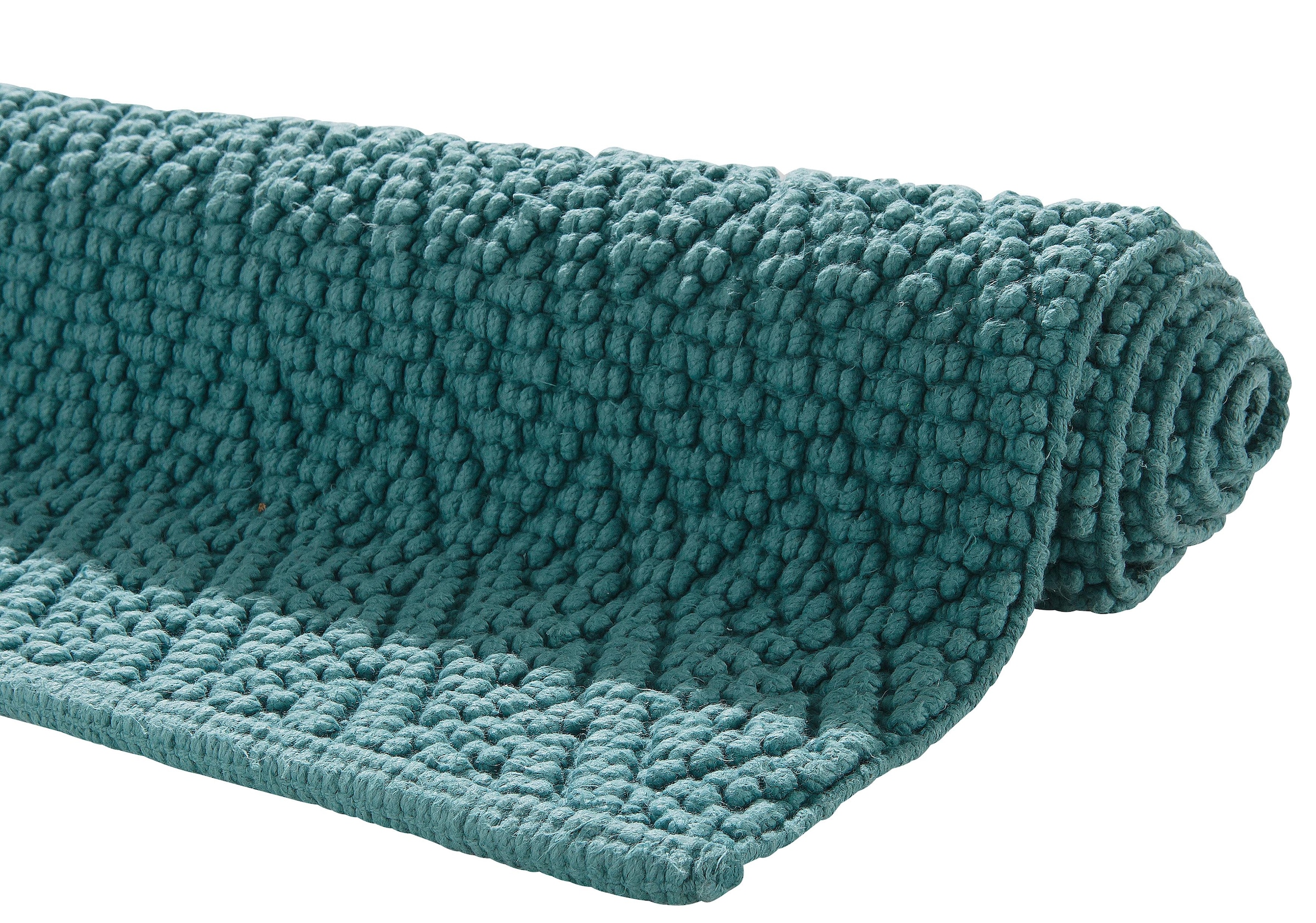 my home Badematte »Numan, Badvorleger, Badezimmer Teppich« Höhe 10 mm fußbodenheizungsgeeignet | strapazierfähig Rauten-Muster, Badteppich, auch als 3 teiliges Set erhältlich