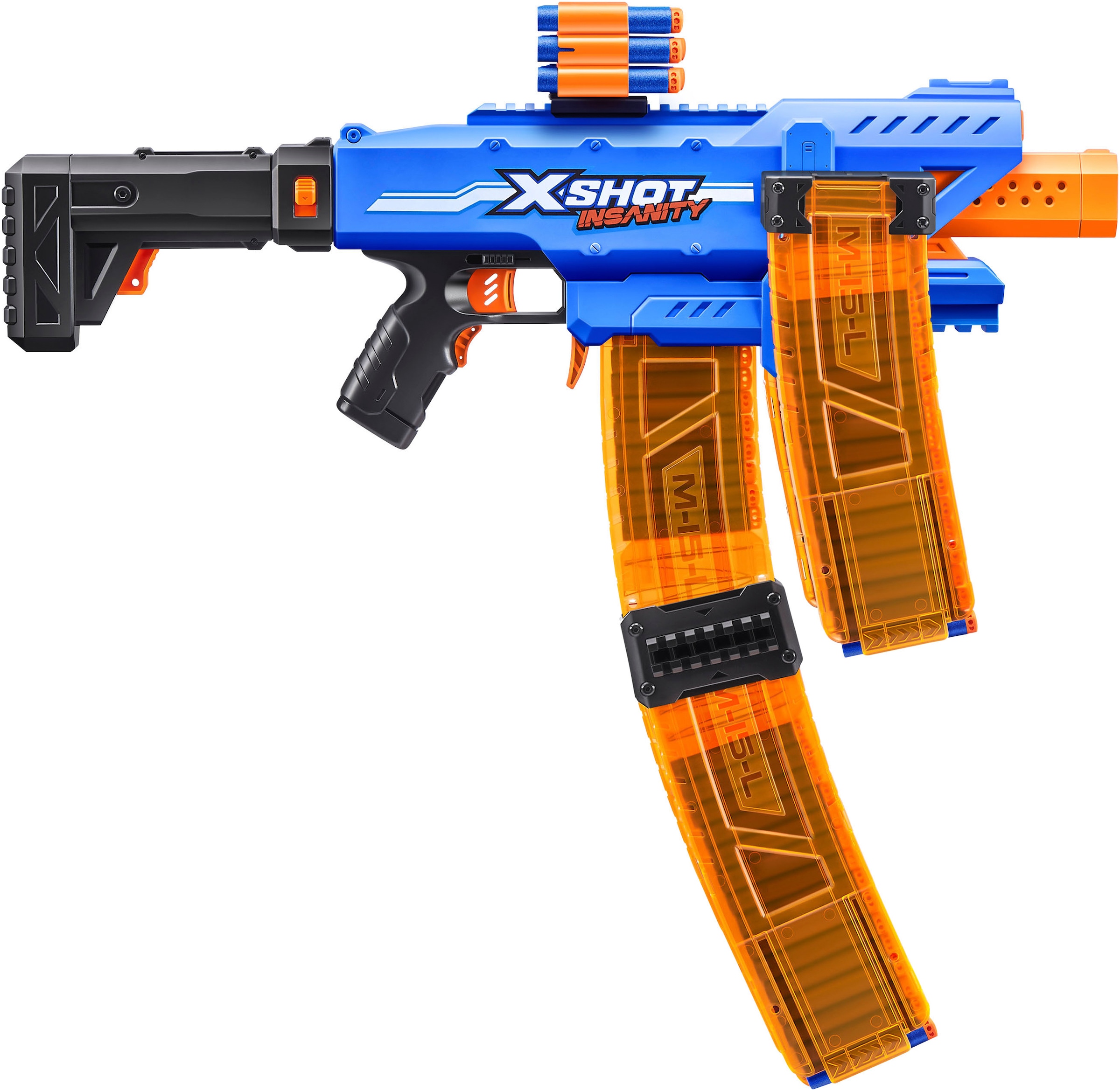 ZURU Blaster »X-Shot, Motorized Clip Mania Insanity«