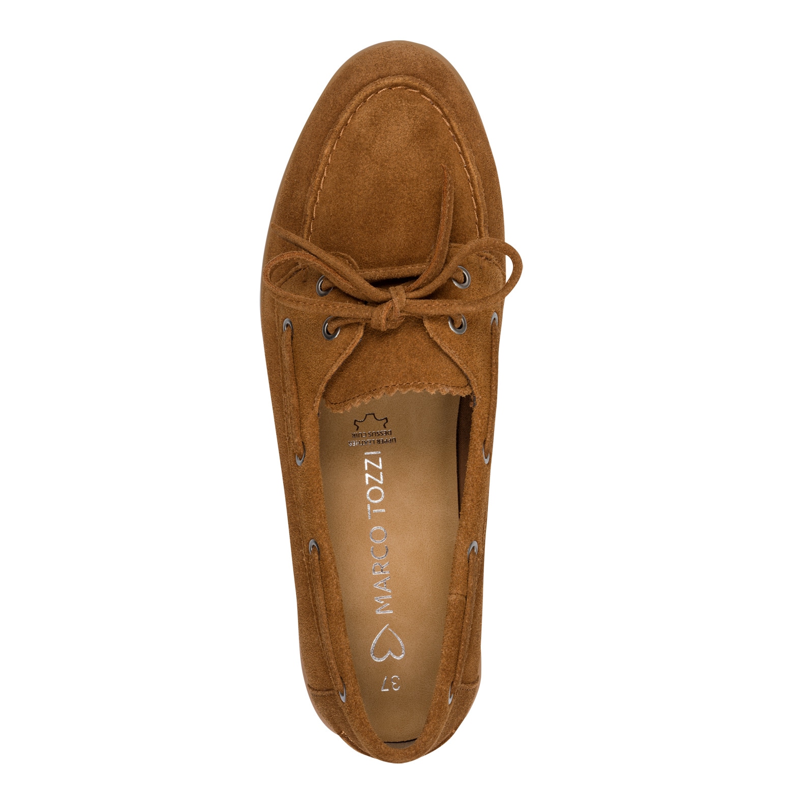 MARCO TOZZI Slipper  Halbschuh, Bootsschuh, mit modischen Durchzügen