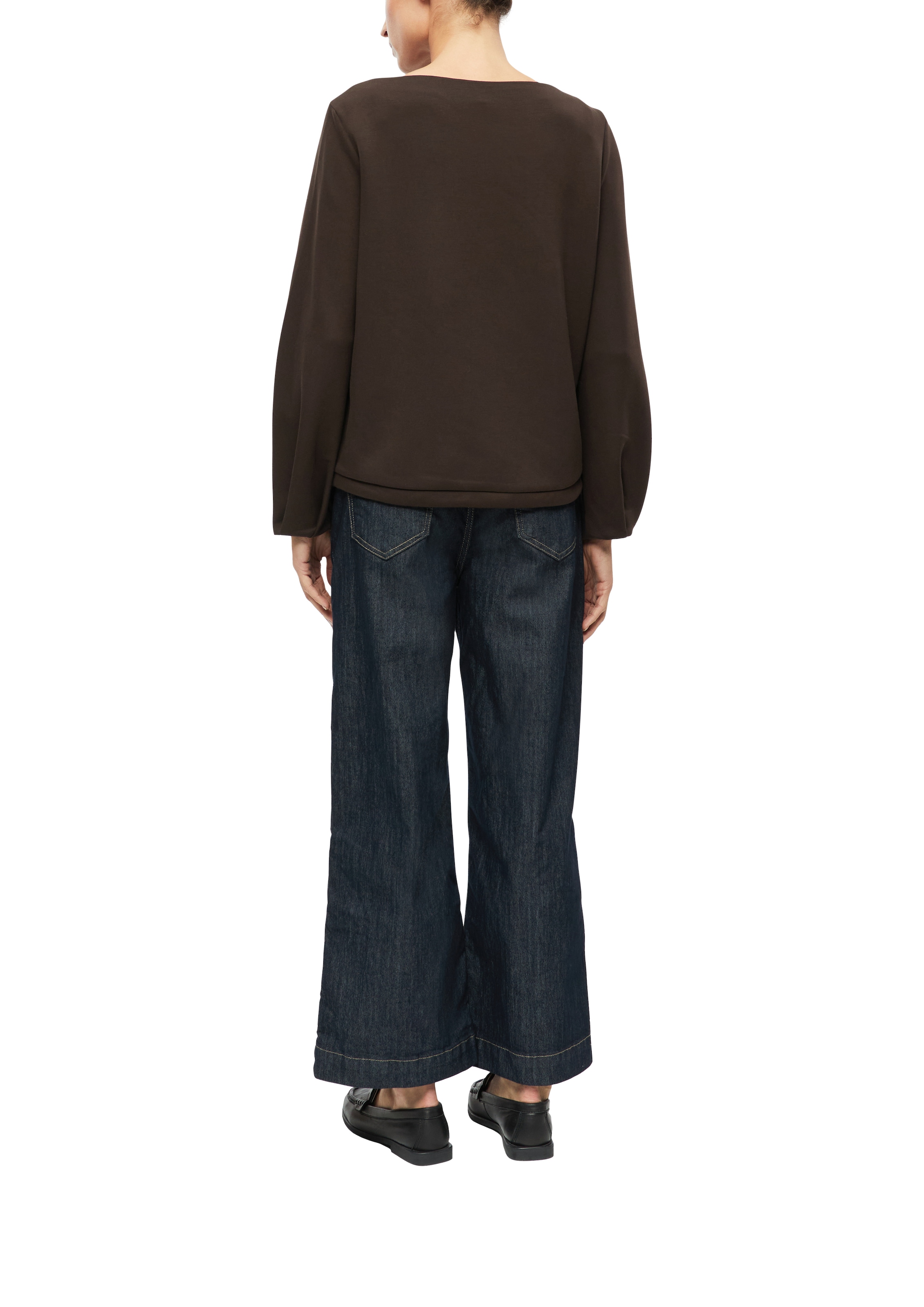 s.Oliver BLACK LABEL Sweater , mit Bindeband am Saum und mit Viskose
