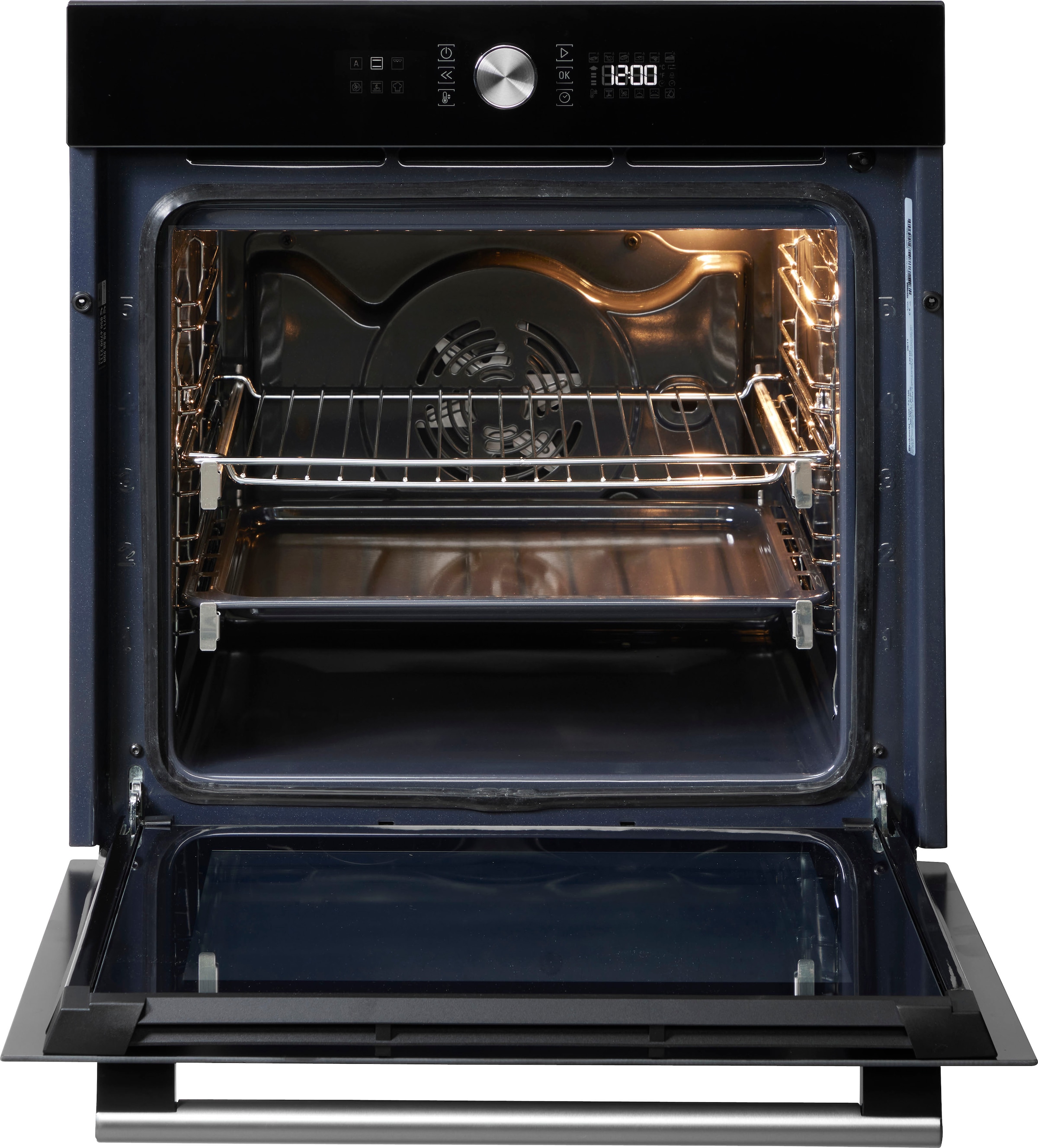 BAUKNECHT Backofen-Set »BIR4 DH8FS2 ES«, mit 2-fach-Teleskopauszug, Hydrolyse, PowerHeißluft