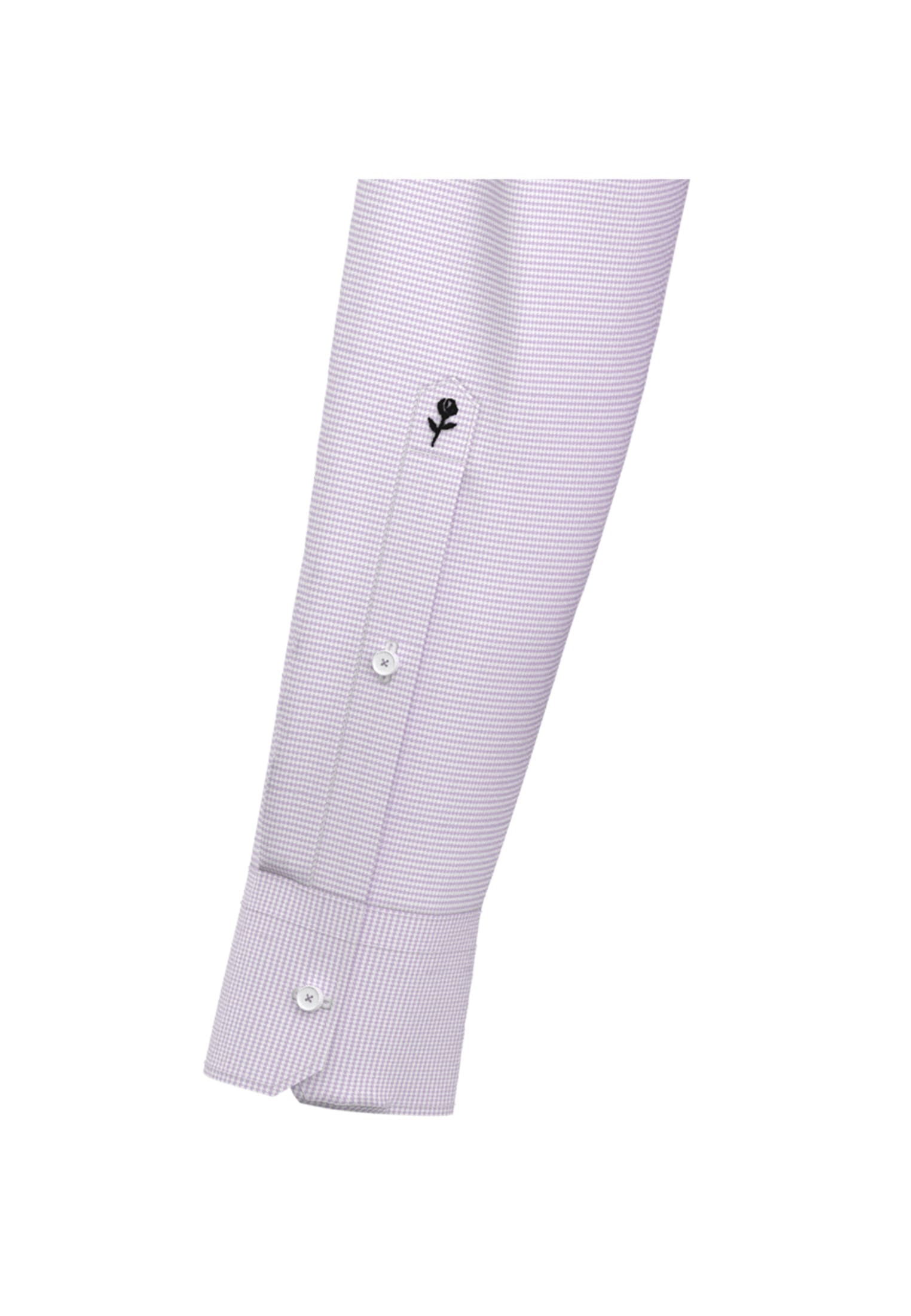 seidensticker Businesshemd »Schwarze Rose« Shaped 1/1 Kentkragen Struktur