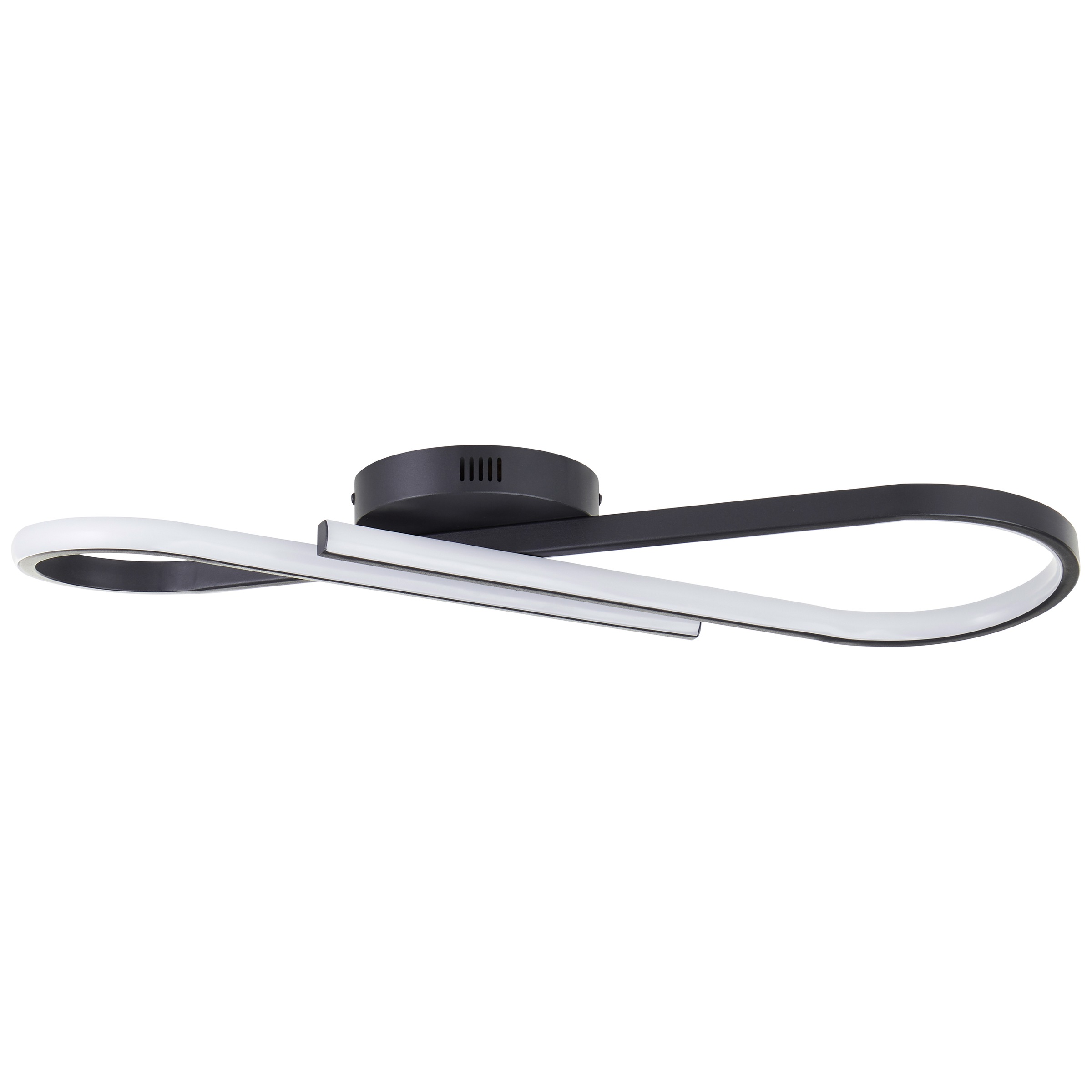 Brilliant LED Deckenleuchte »Hinton« LED-Modul 1 Stk. Warmweiß 66x20 cm, 2800lm, 3000K, dimmbar, Metall, schwarz