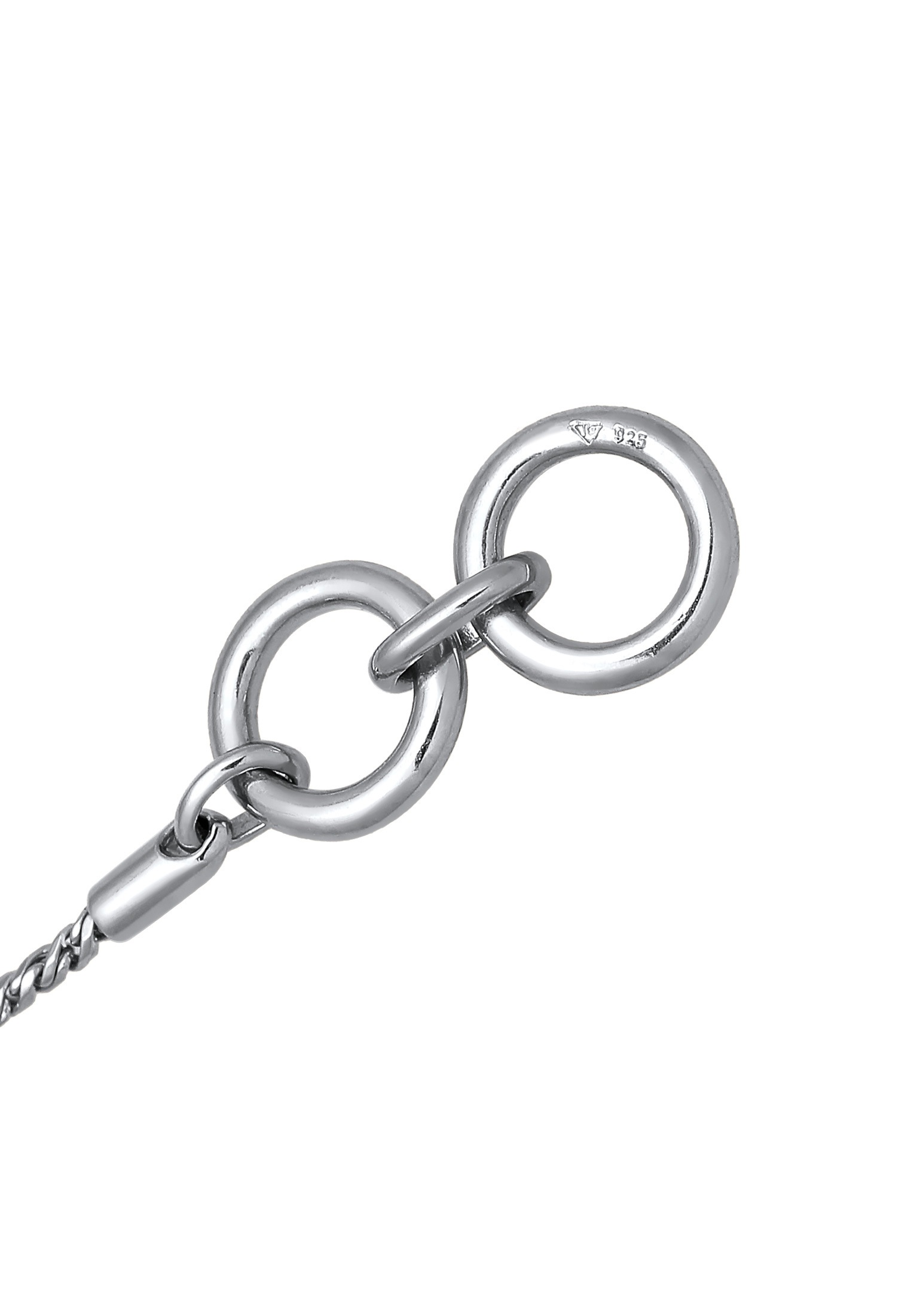 Kuzzoi Armkette »Armband Männer Kordelkette T-Bone Oxidiert 925 Silber«