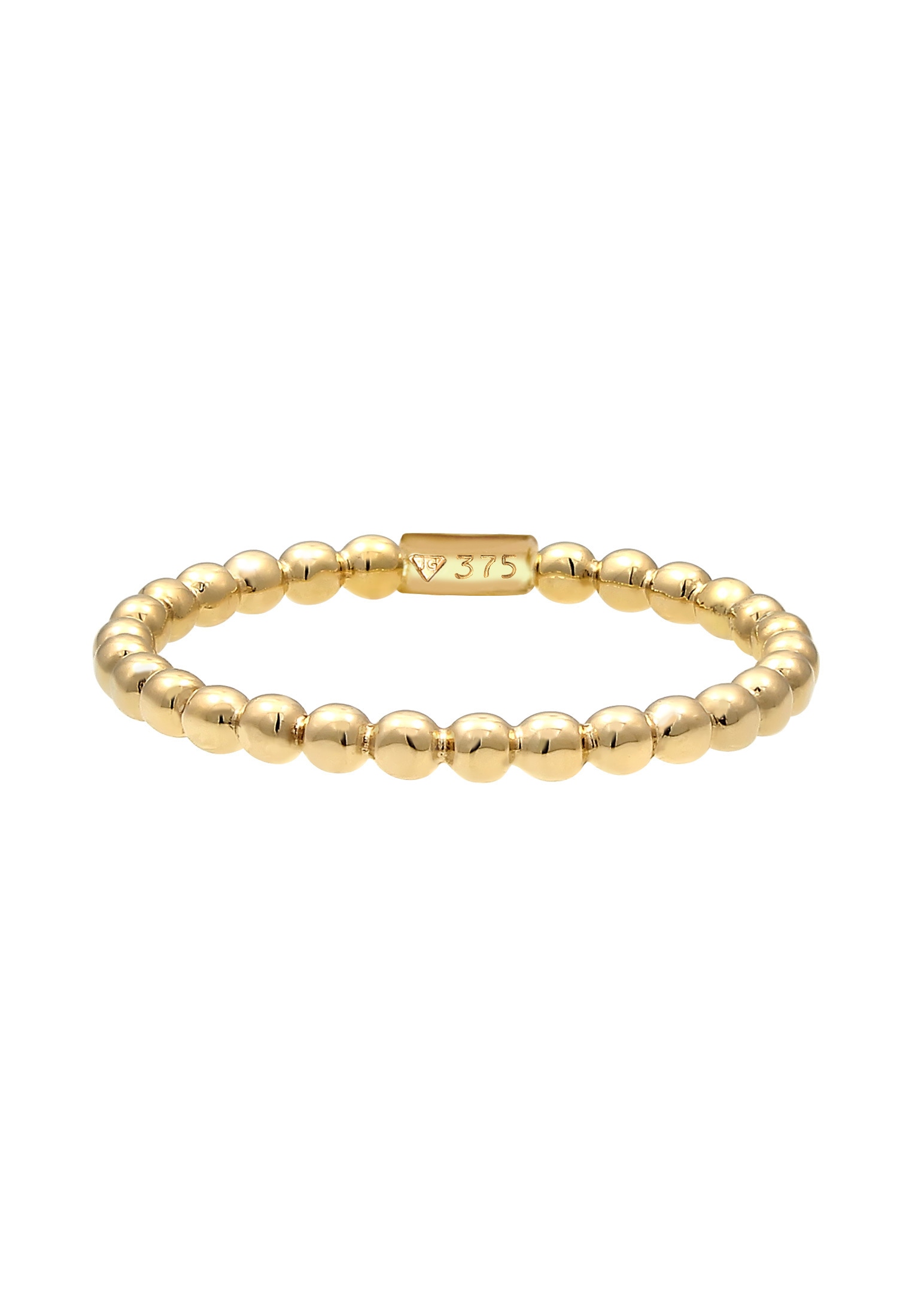Elli Premium Silberring »Ring Ring Dots Kugel Design 375 Gelbgold«