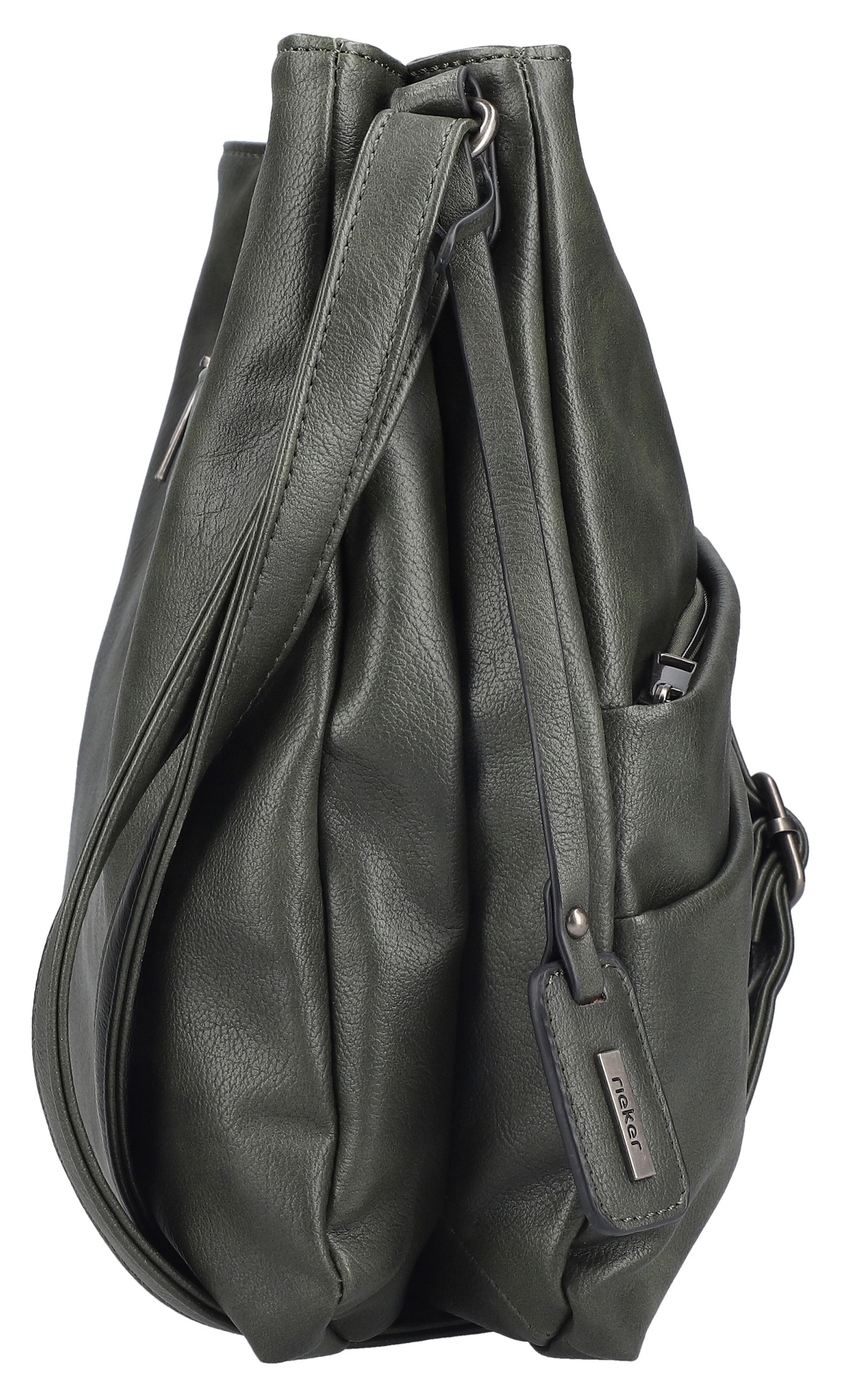Rieker Umhängetasche »Montenegro«, Schultertasche Damen Tasche mit dekorativen Aufnähern