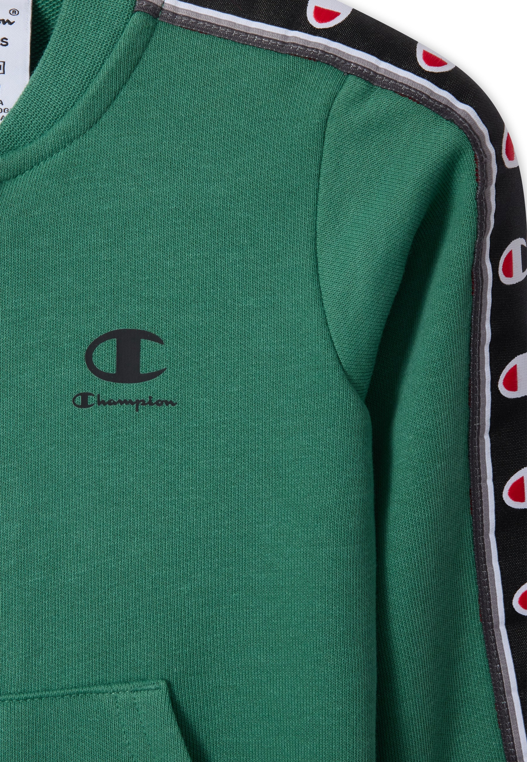 Champion Trainingsanzug »Sports-inspired Toddler Terry Full Zip Sweatsuit with tape detailing« 2 tlg. zweiteiliges Set, mit Reißverschluss, aus Baumwolle und Polyester