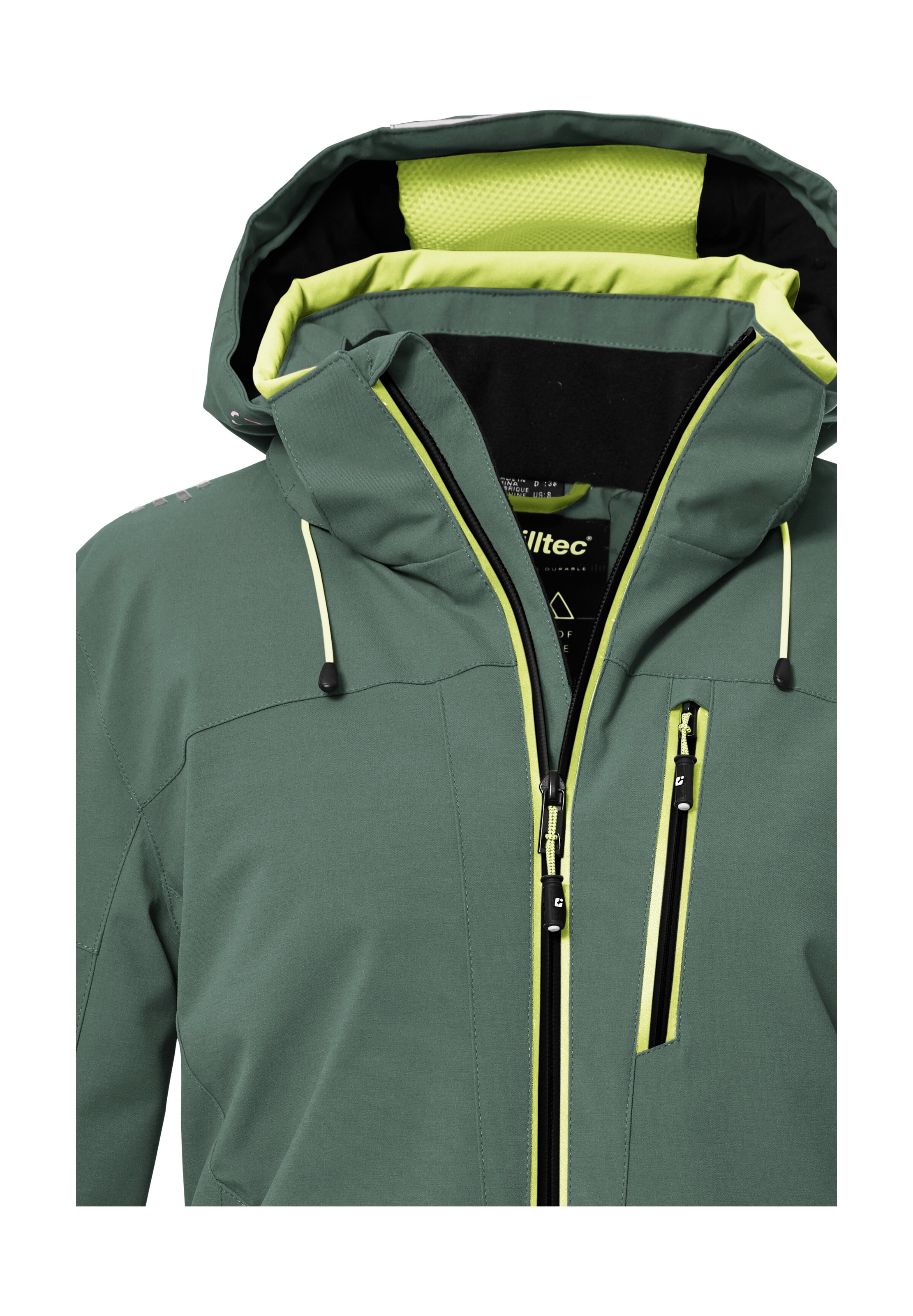 Killtec Skijacke »KSW 81 WMN SKI JCKT«, Wasserdichte, atmungsaktive Winterjacke mit abnehmbarer Kapuze