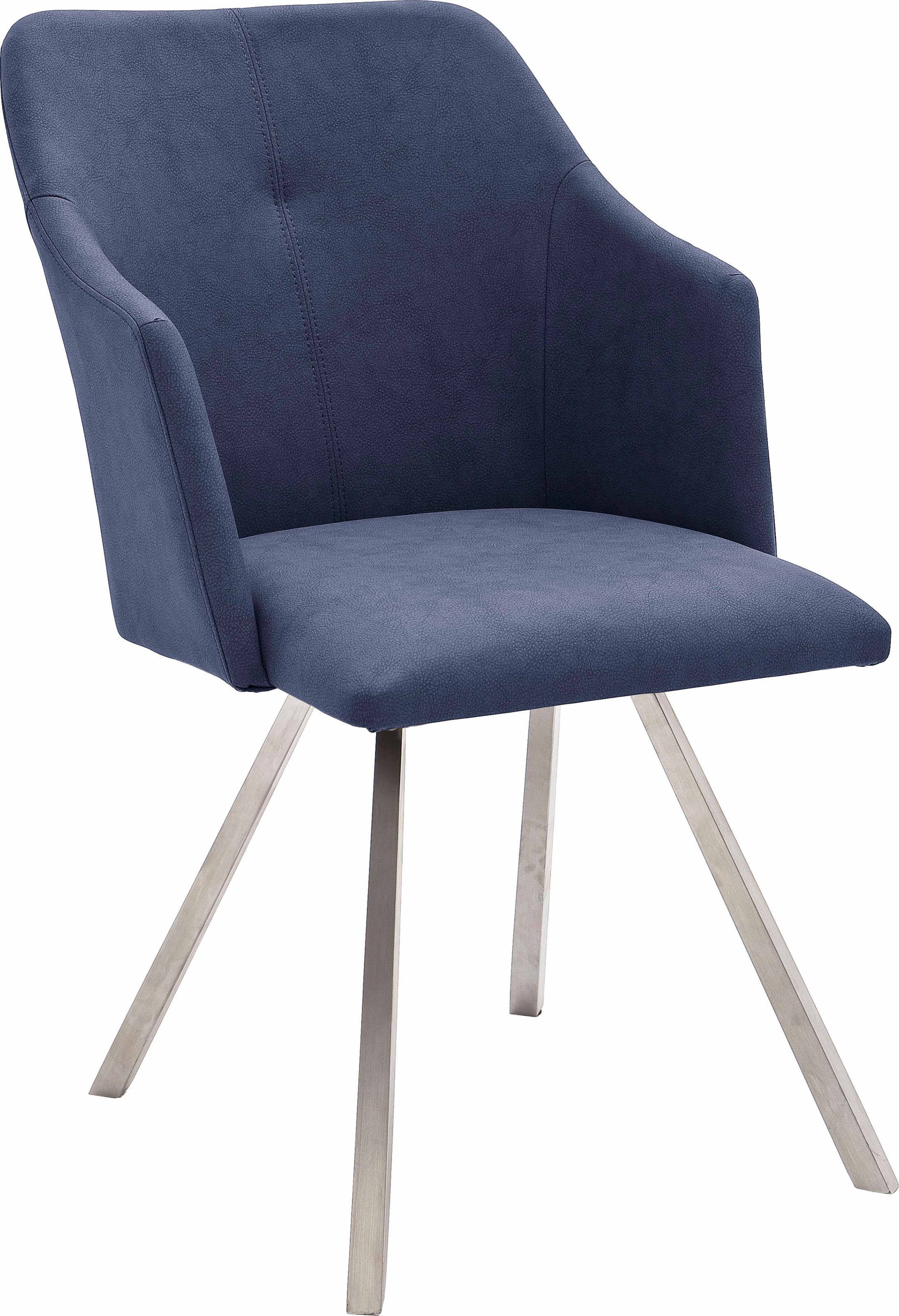 MCA furniture Esszimmerstuhl »Madita 4 Fuß Stuhl B-eckig«, Set, 2 St.,  Kunstleder, Stuhl belastbar bis max. 140 kg auf Rechnung bestellen | Stapelstühle
