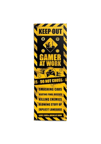 Poster »Gaming Caution«