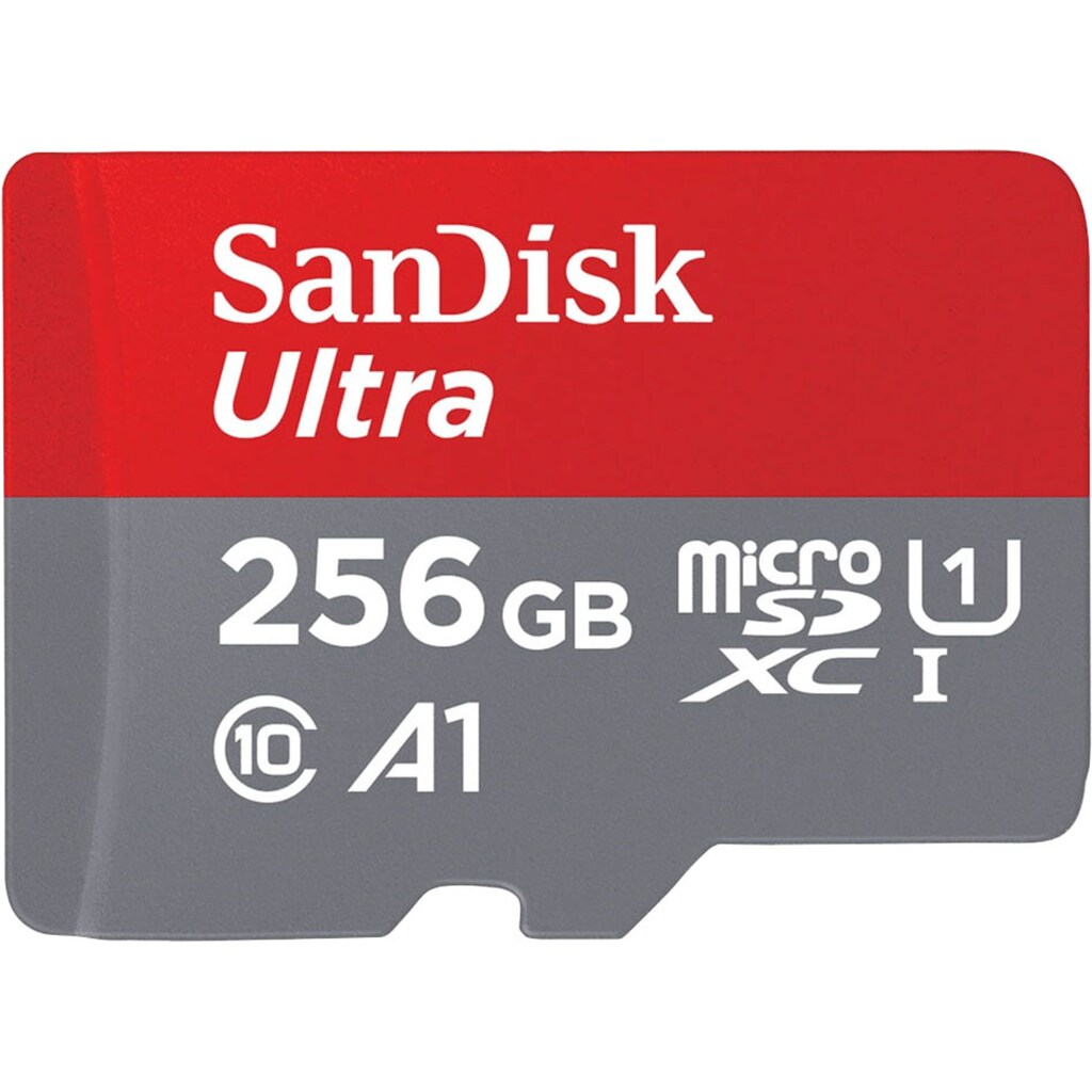 Sandisk Speicherkarte »microSDXC Ultra + Adapter«, (Class 10 120 MB/s Lesegeschwindigkeit)