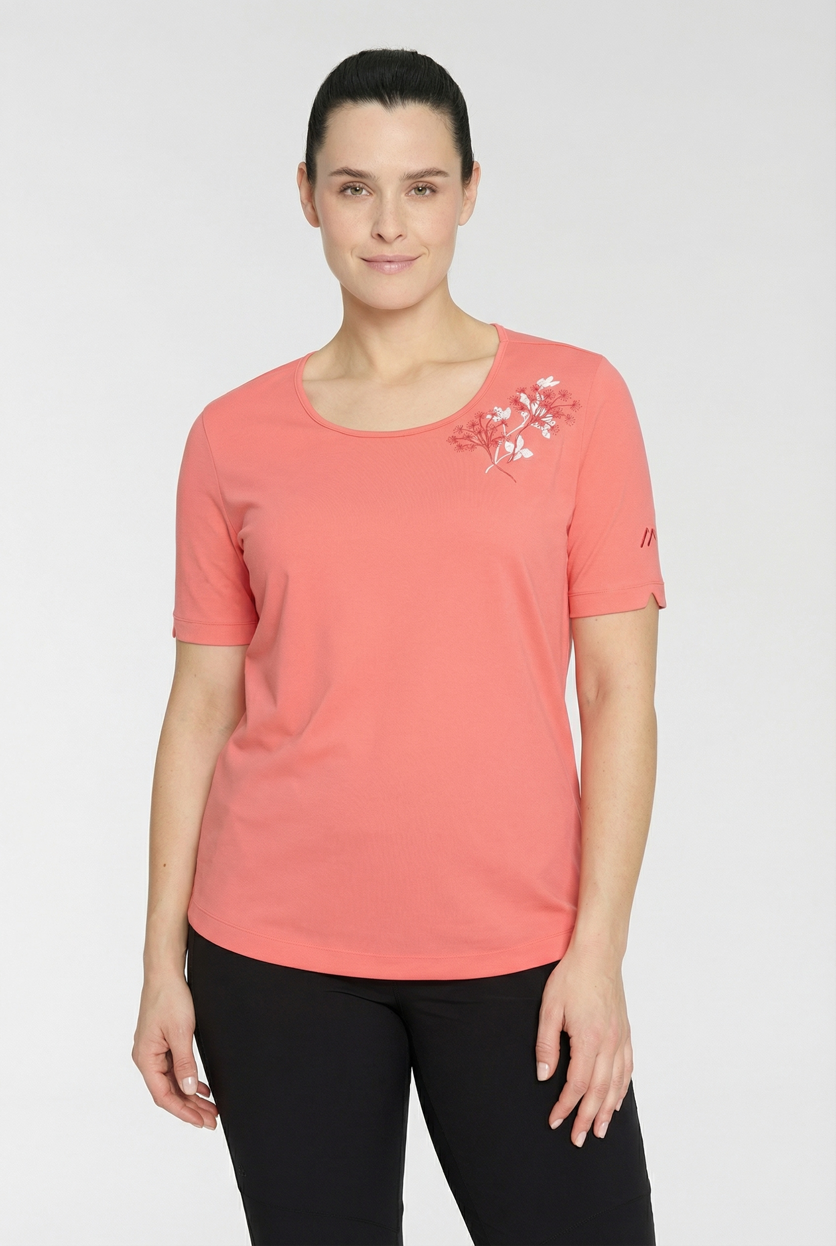 Maier Sports T-Shirt Kurzarm, mit Rundhalsausschnitt, atmungsaktiv, schnell trocknend