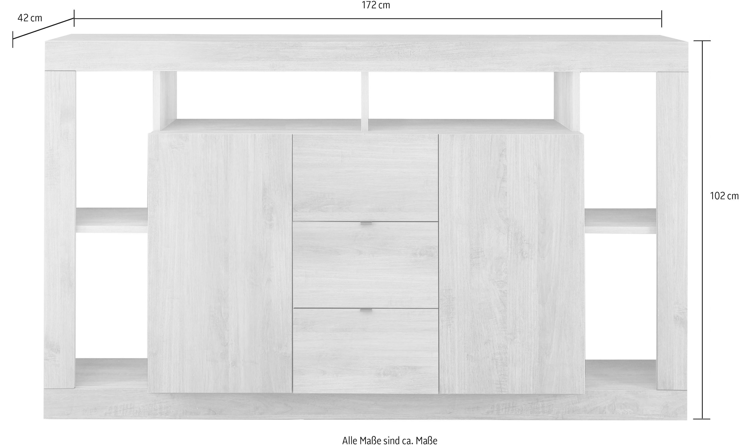 Home affaire Sideboard »Rimini« mit 2 Türen und 3 Schubkästen