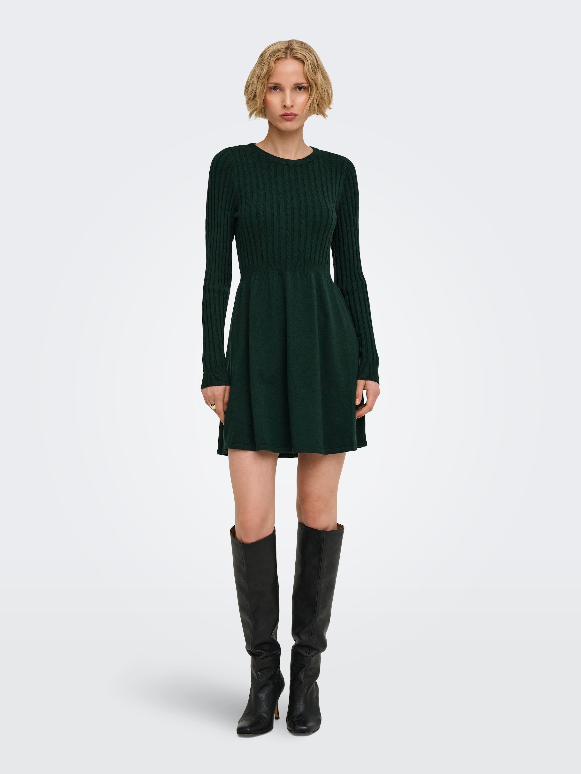 ONLY Strickkleid »ONLFIA LS CABLE DRESS KNT« Viskosemischung, regular fit