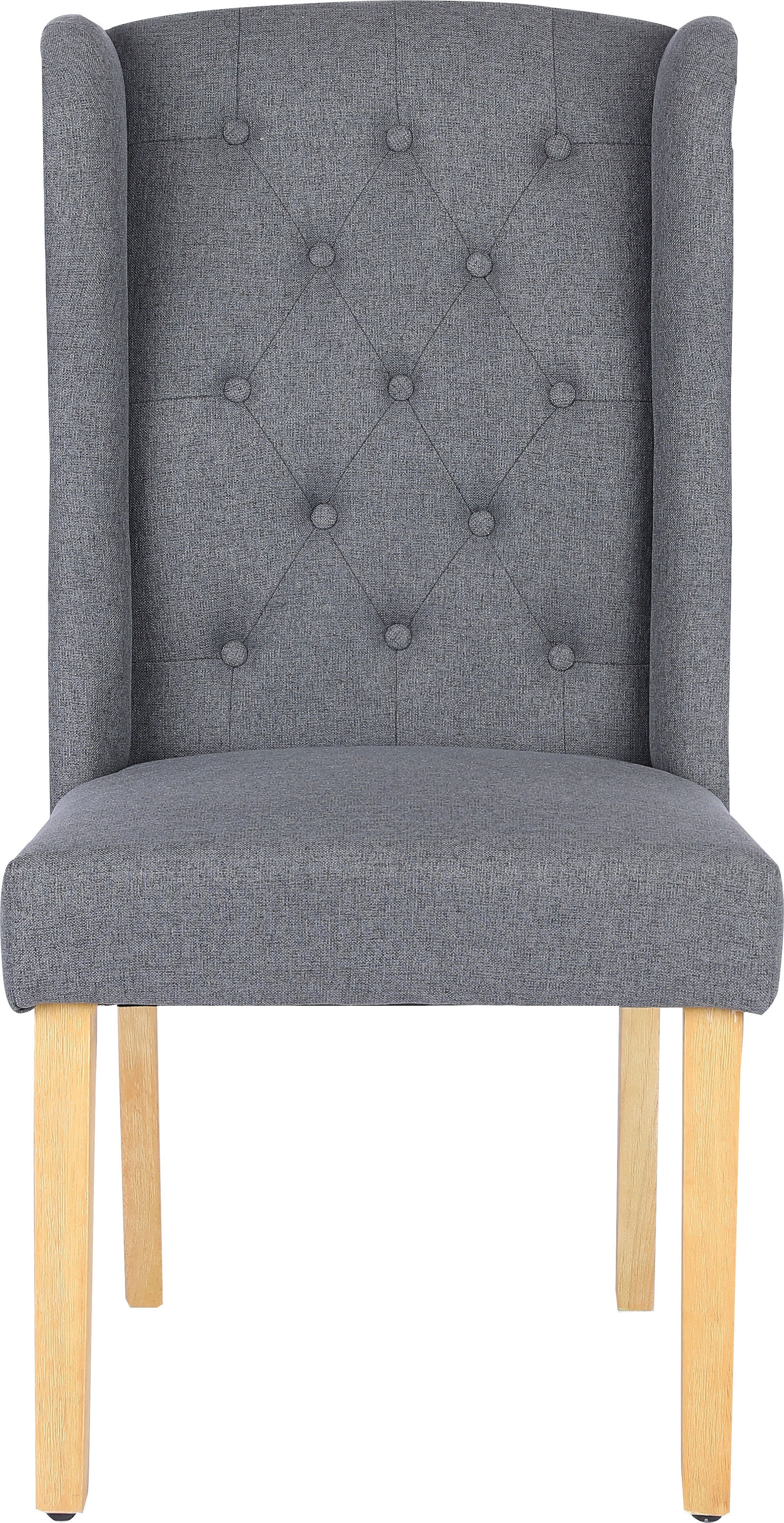 Home affaire Esszimmerstuhl »Liao, 2er-Set«, (Set), pflegeleichter Webstoff Bezug, Knopfheftung, Sitzhöhe ca. 50 cm