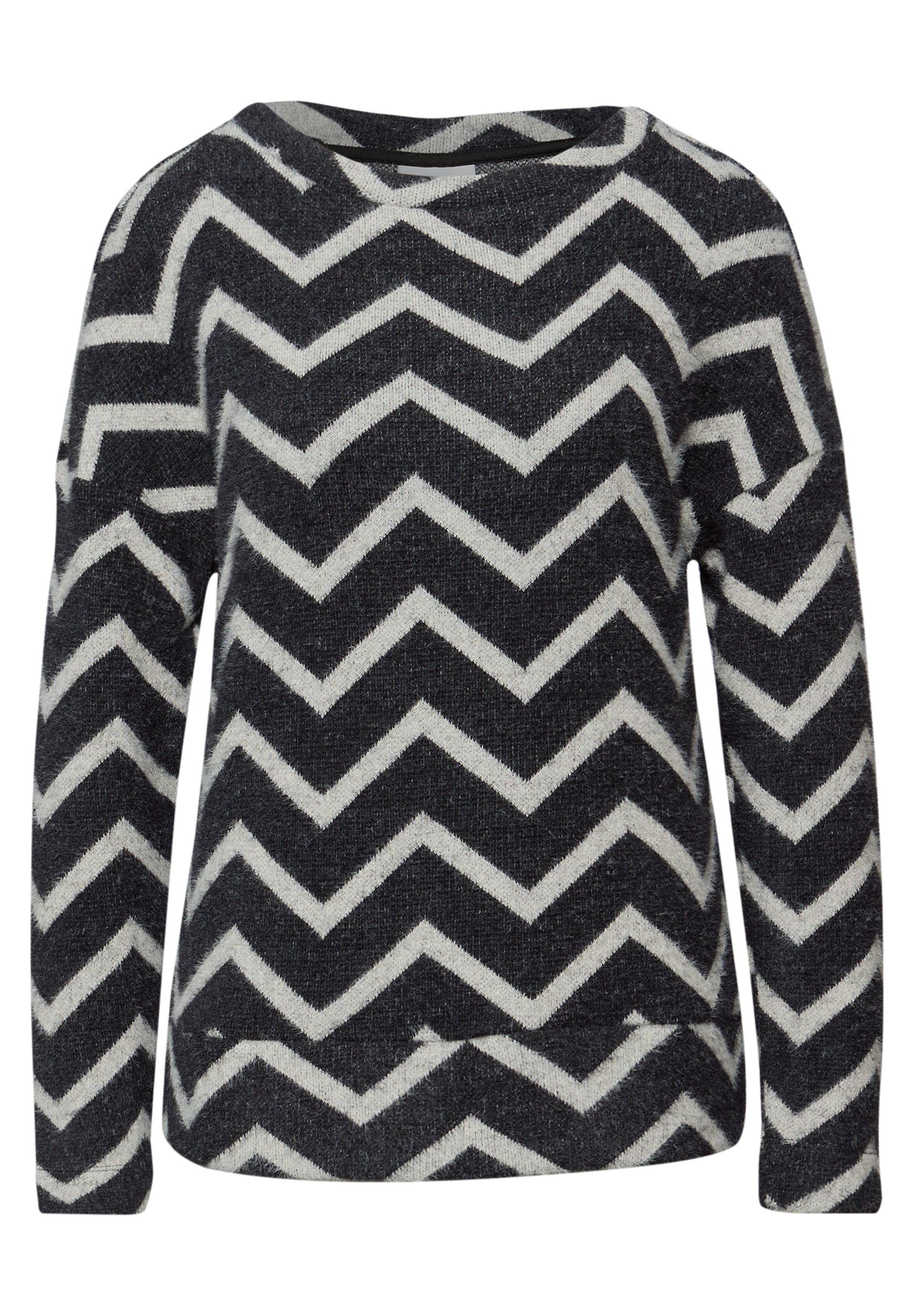 STREET ONE Rundhalspullover mit Muster