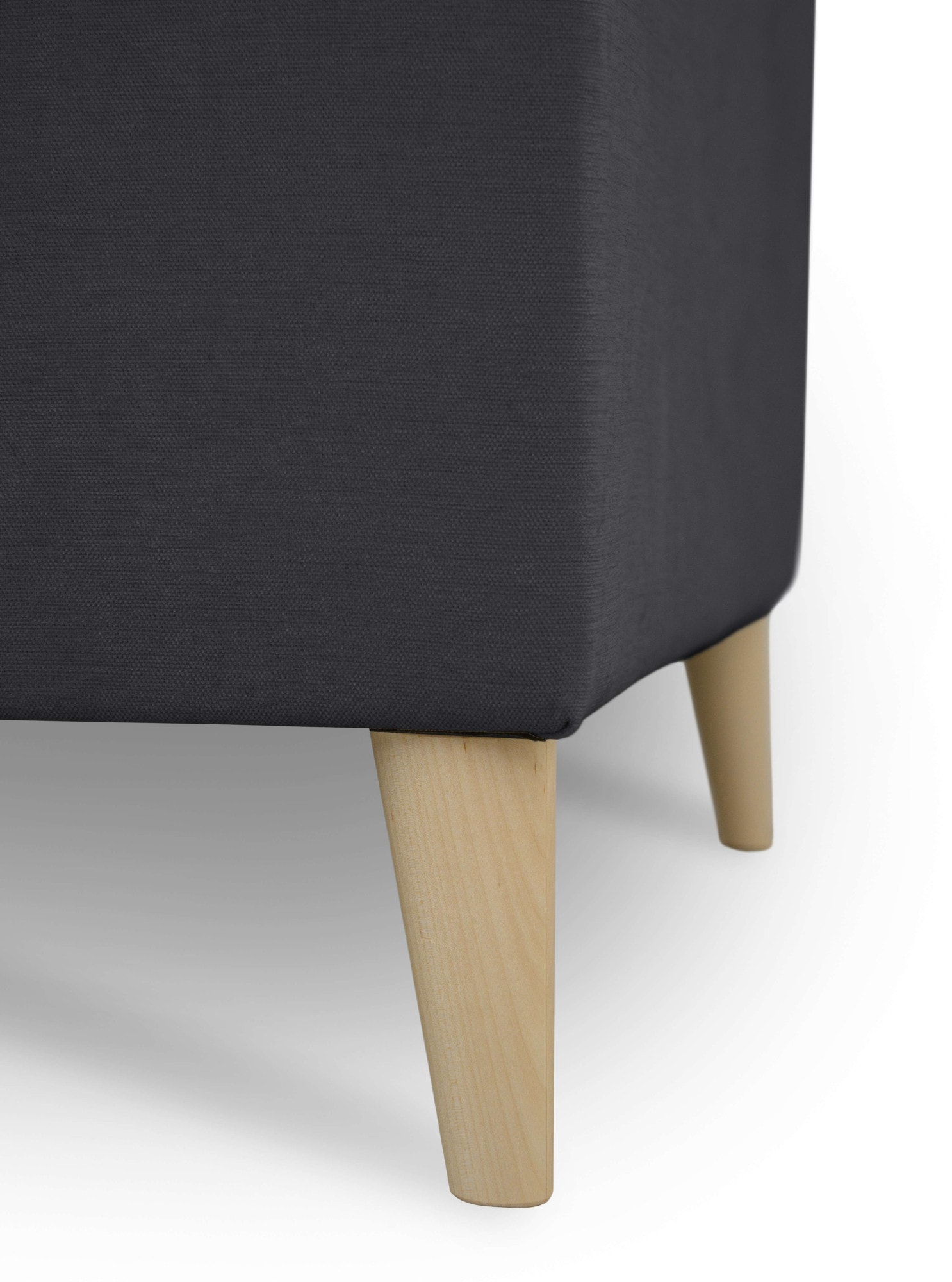 OTTO home 2-Sitzer »Oland Skandi, weicher Chenille-Stoff« 164 cm, Wellenunterfederung, Skandi-Design, Massivholzfüße