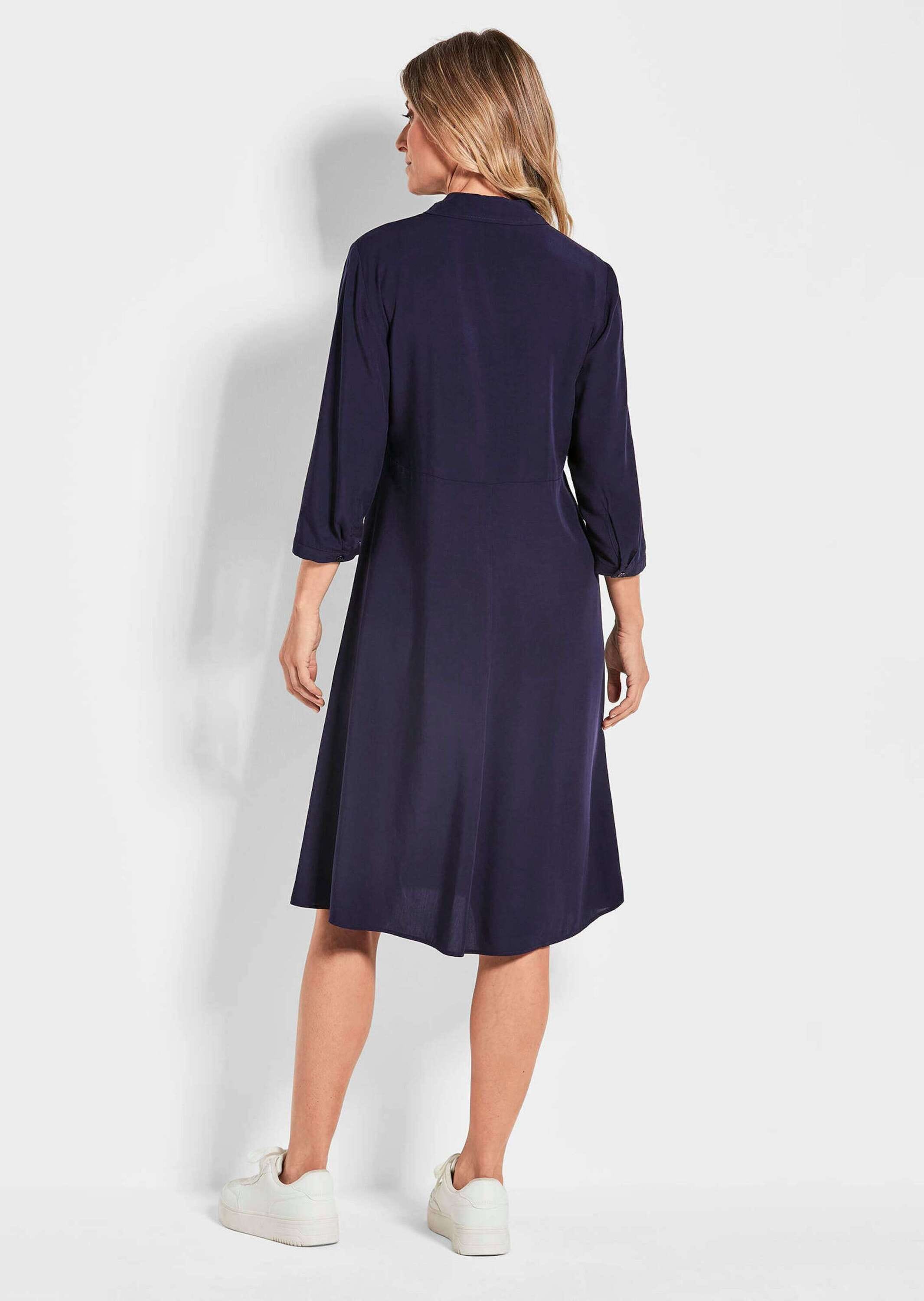 GOLDNER Blusenkleid »Kurzgröße Elegantes Sommerkleid mit Knopfleiste«