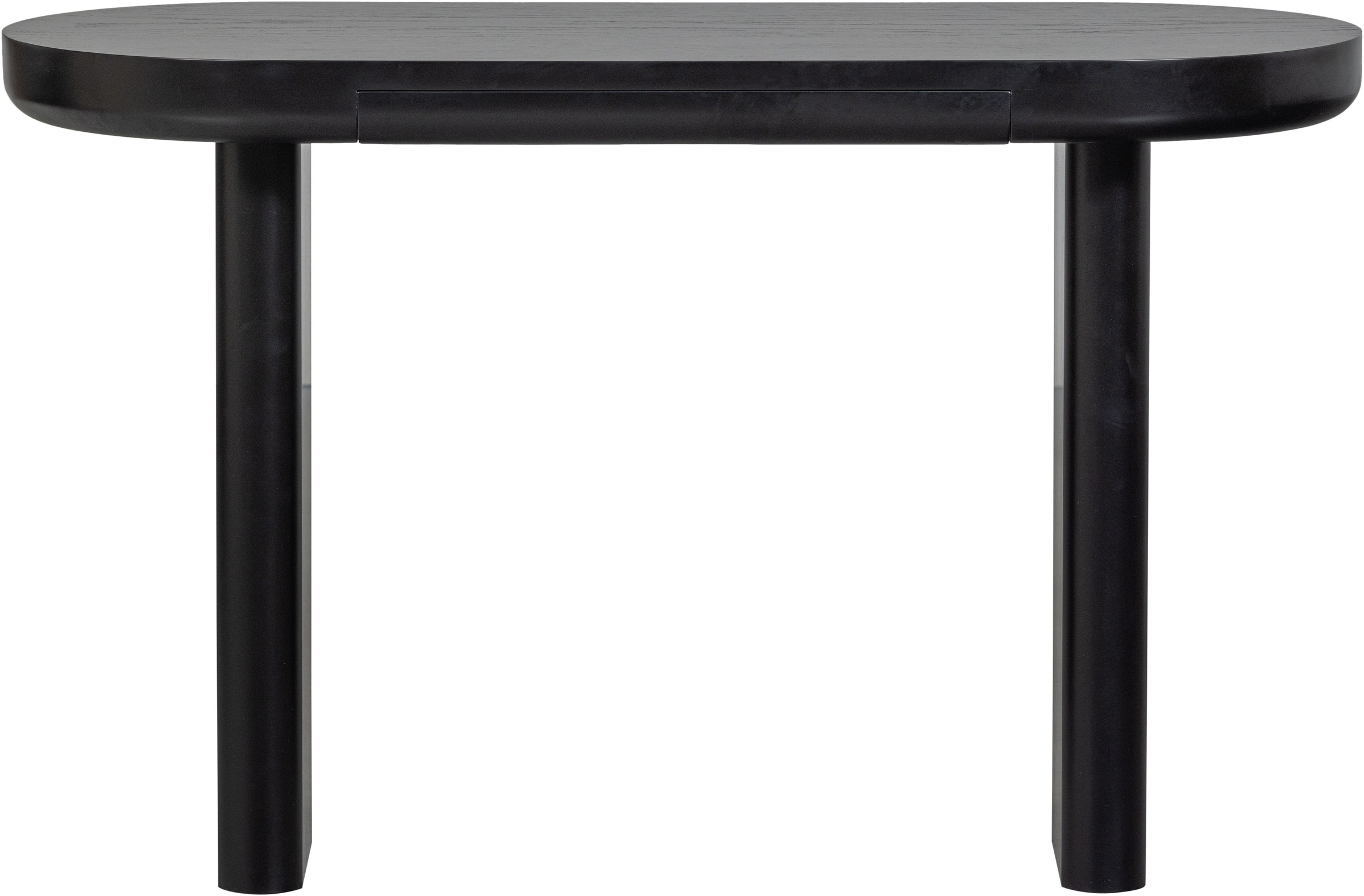 WOOOD Schreibtisch »Mael aus MDF mit Furnierschicht und massiven Holzbeinen 120x50x75 cm« Tragkraft 50 kg, einfach zu montieren, sichtbare Maserung