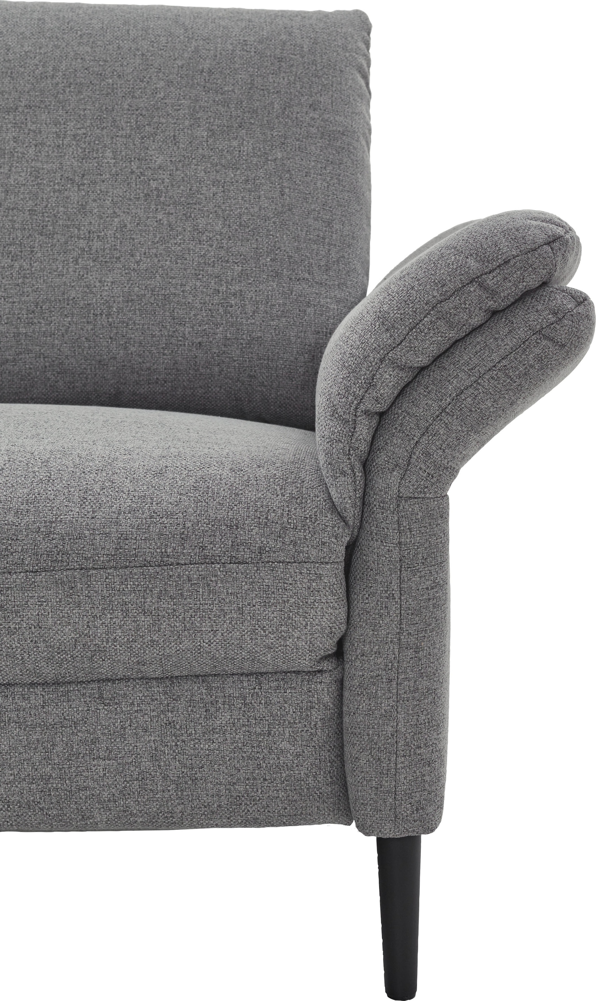 Places of Style Ecksofa »Sarsina: mit Tonnentaschen-Federkern, perfekt zum Entspannen L-Form«, inklusive 2 motorischen Relaxfunktionen mit Herz-Waage-Beschlag