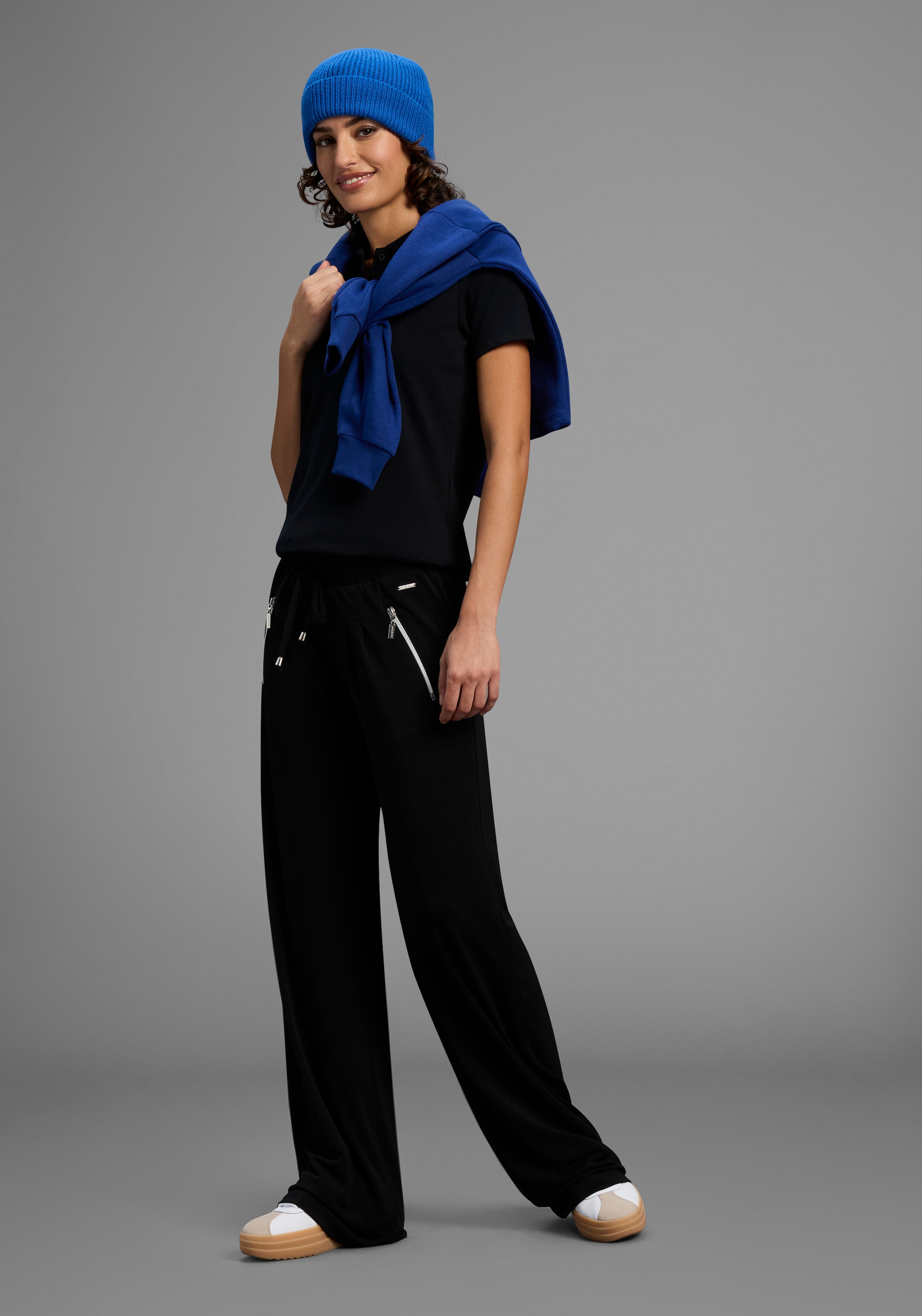 Laura Scott Jerseyhose  Bequemer Stoff mit Reißverschlusstaschen