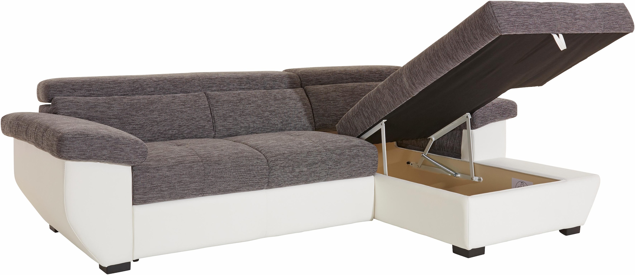 COTTA Ecksofa »Speedway L-Form«, mit Kopfteilverstellung, wahlweise mit Bettfunktion & Bettkasten