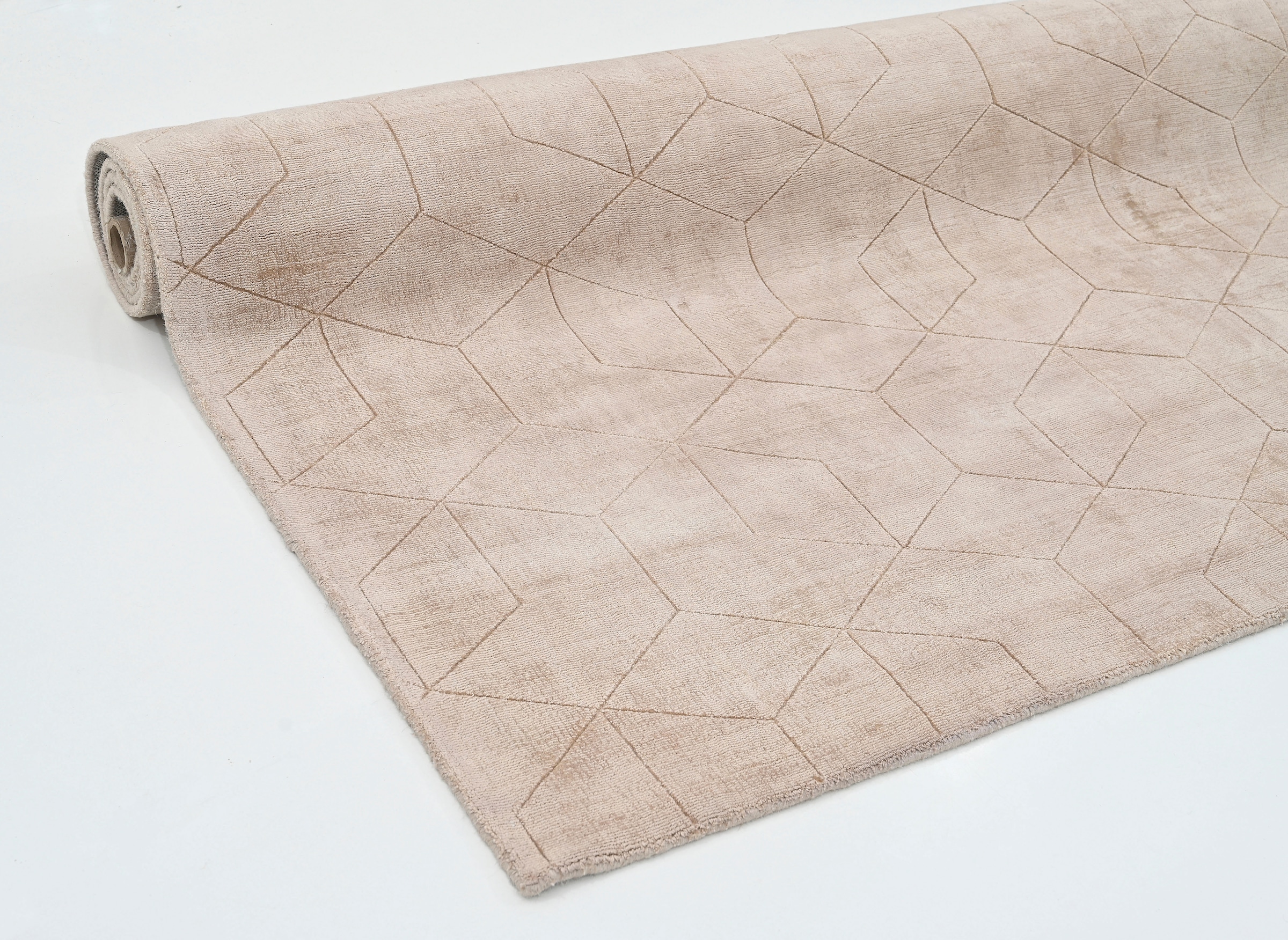 Seiden-Optik my rechteckig, Teppich elegant in Kurzflorteppich glänzender »Manju«, home