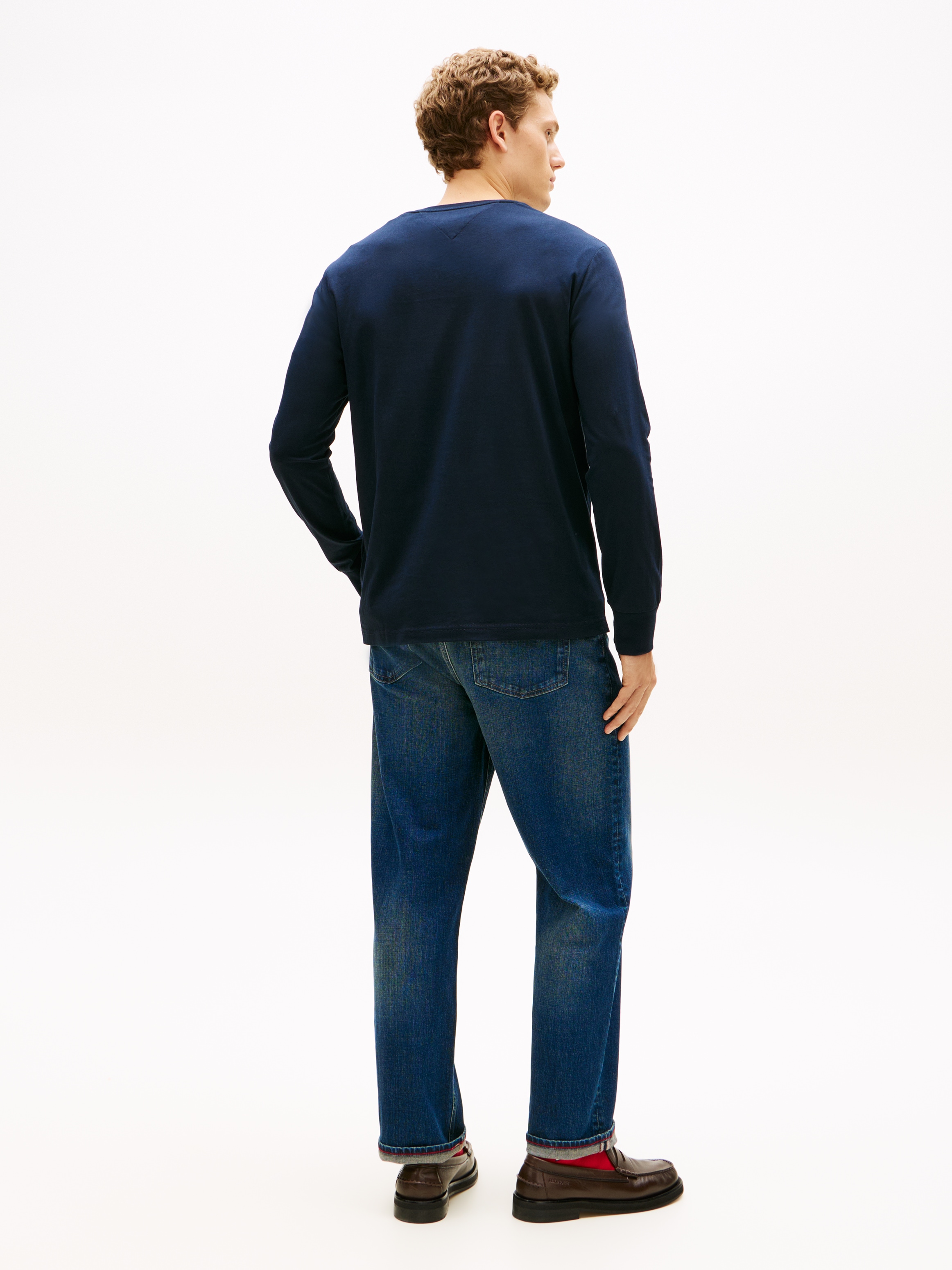 Tommy Hilfiger Longsleeve »BRAND LOVE« Jersey, Rundhals, mit Logo